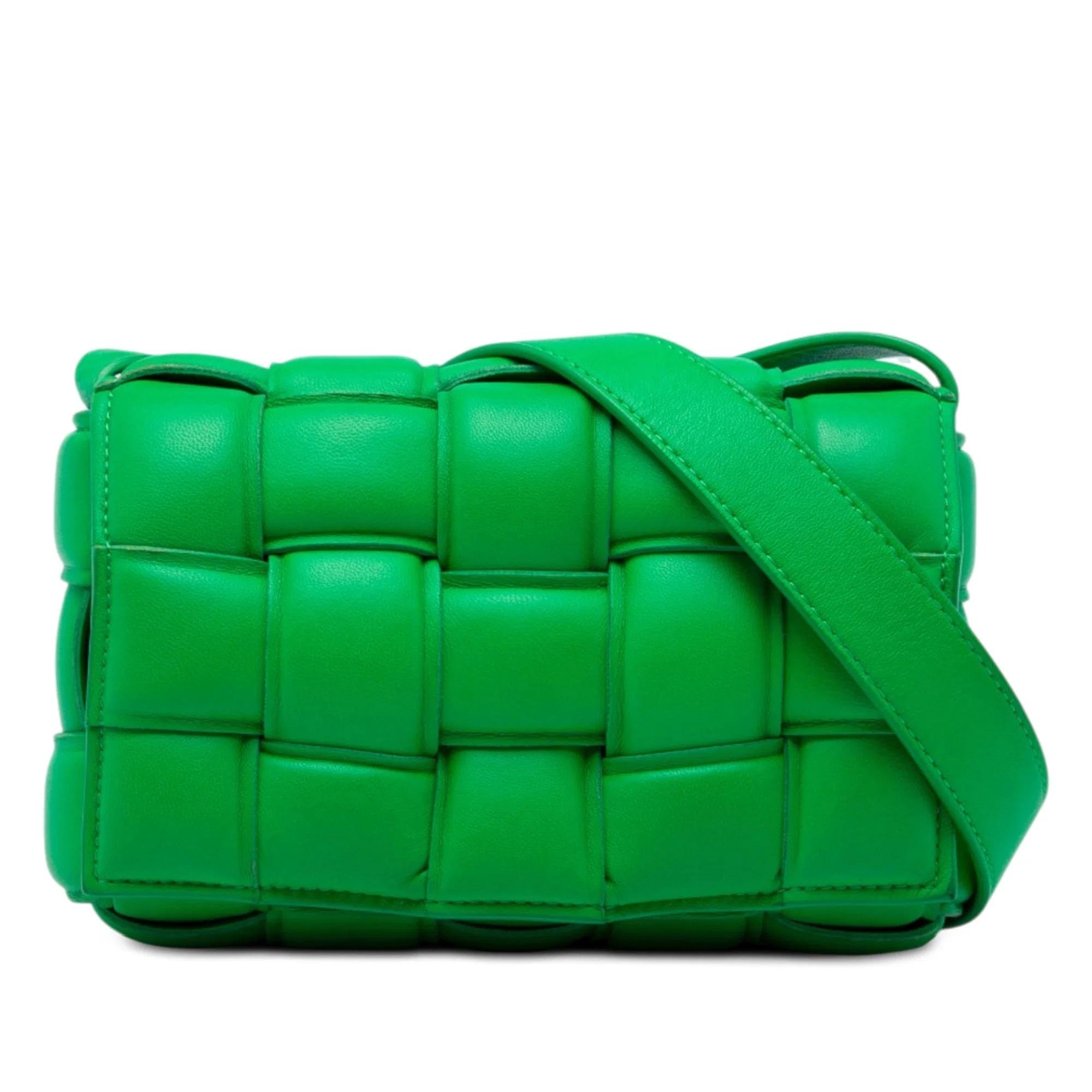 Cassette leather handbag