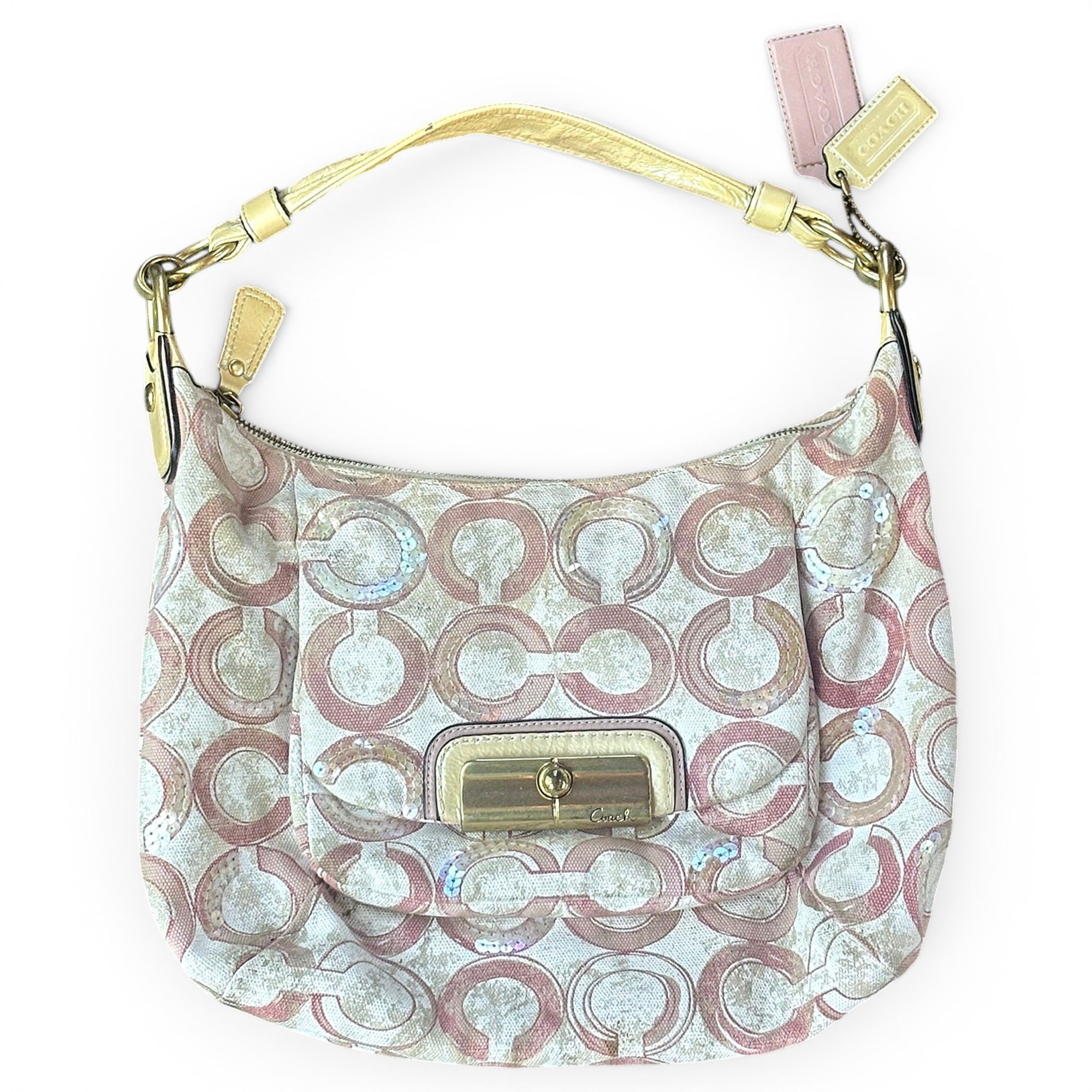 Large Scout Hobo linen handbag