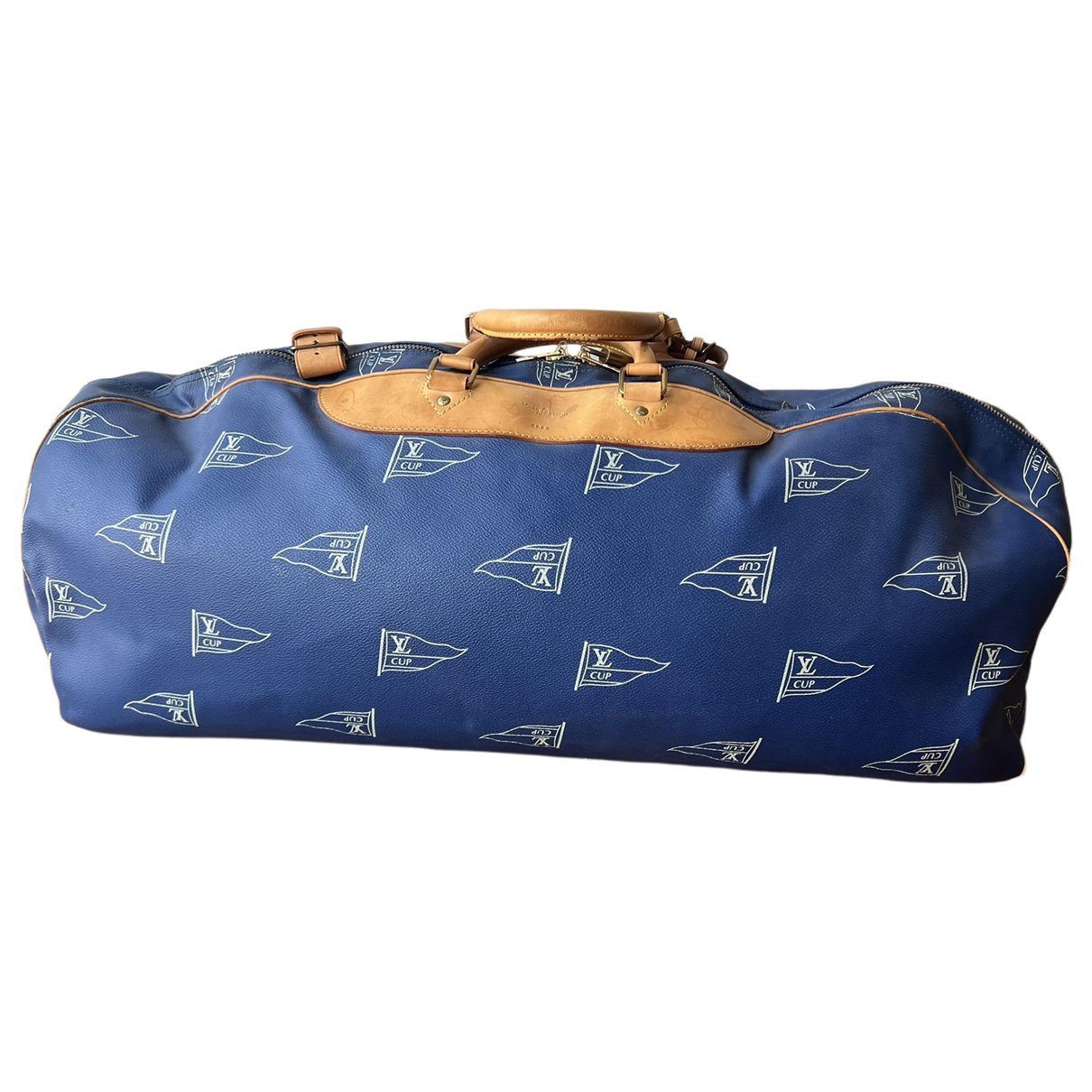 Keepall leather travel bag