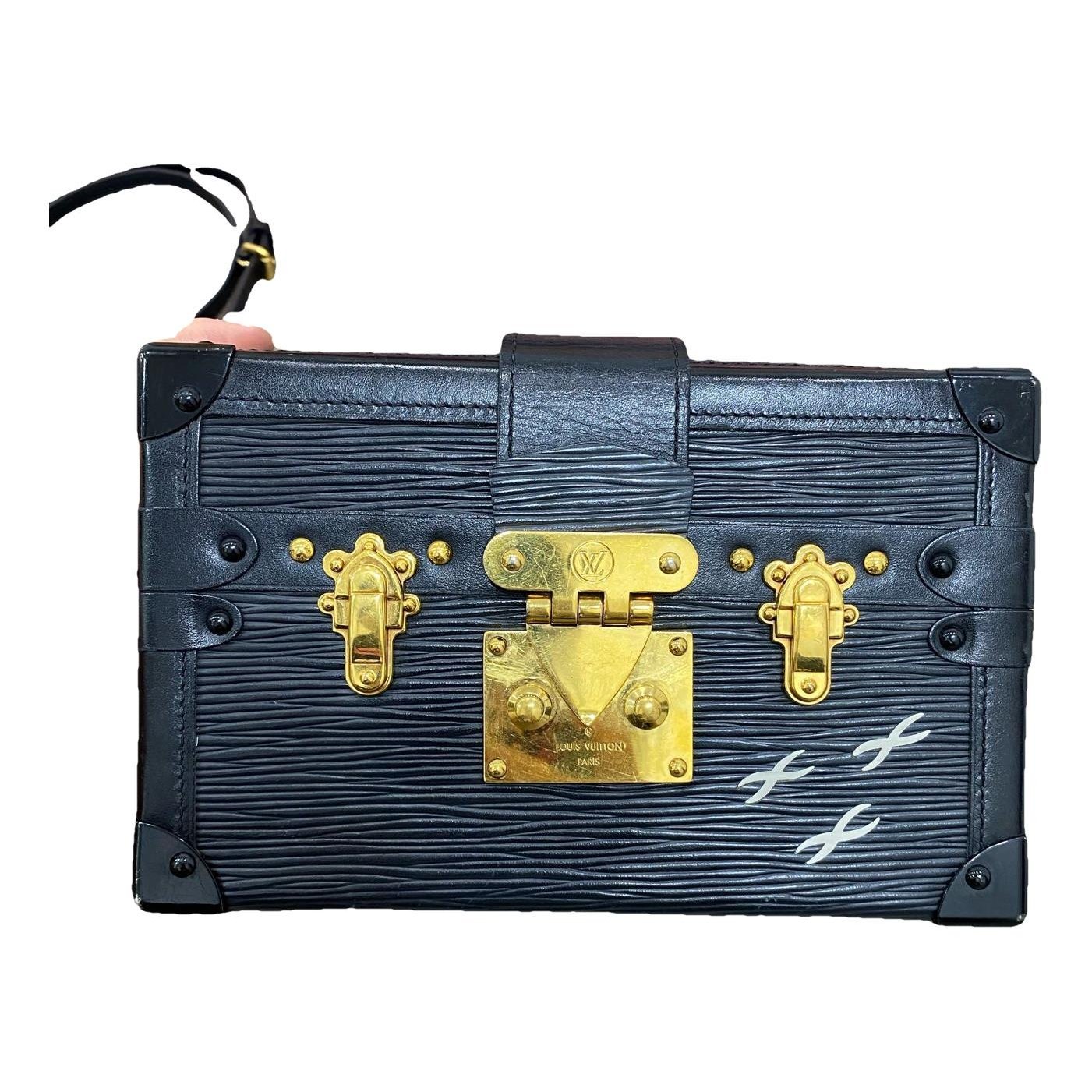 Petite Malle leather handbag