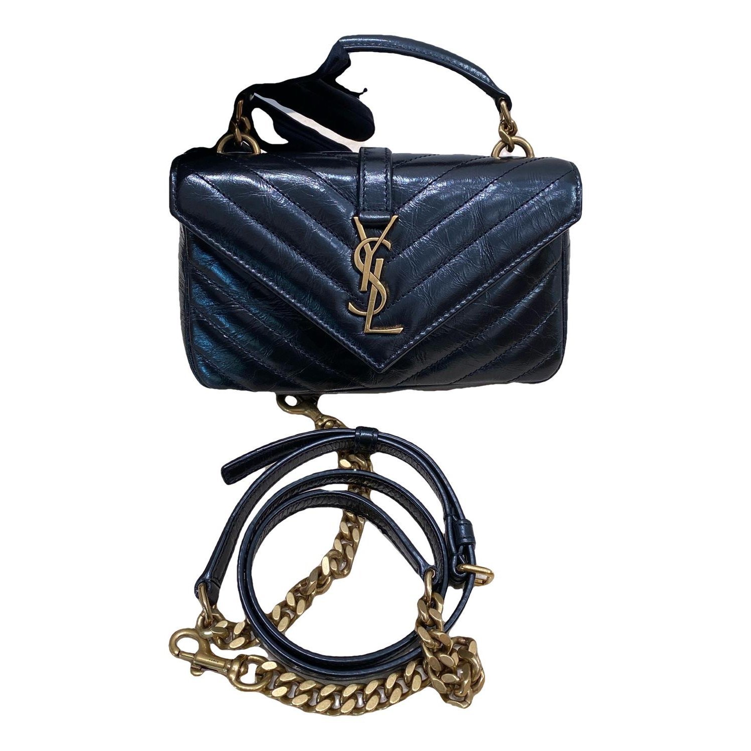 Collége monogramme leather handbag