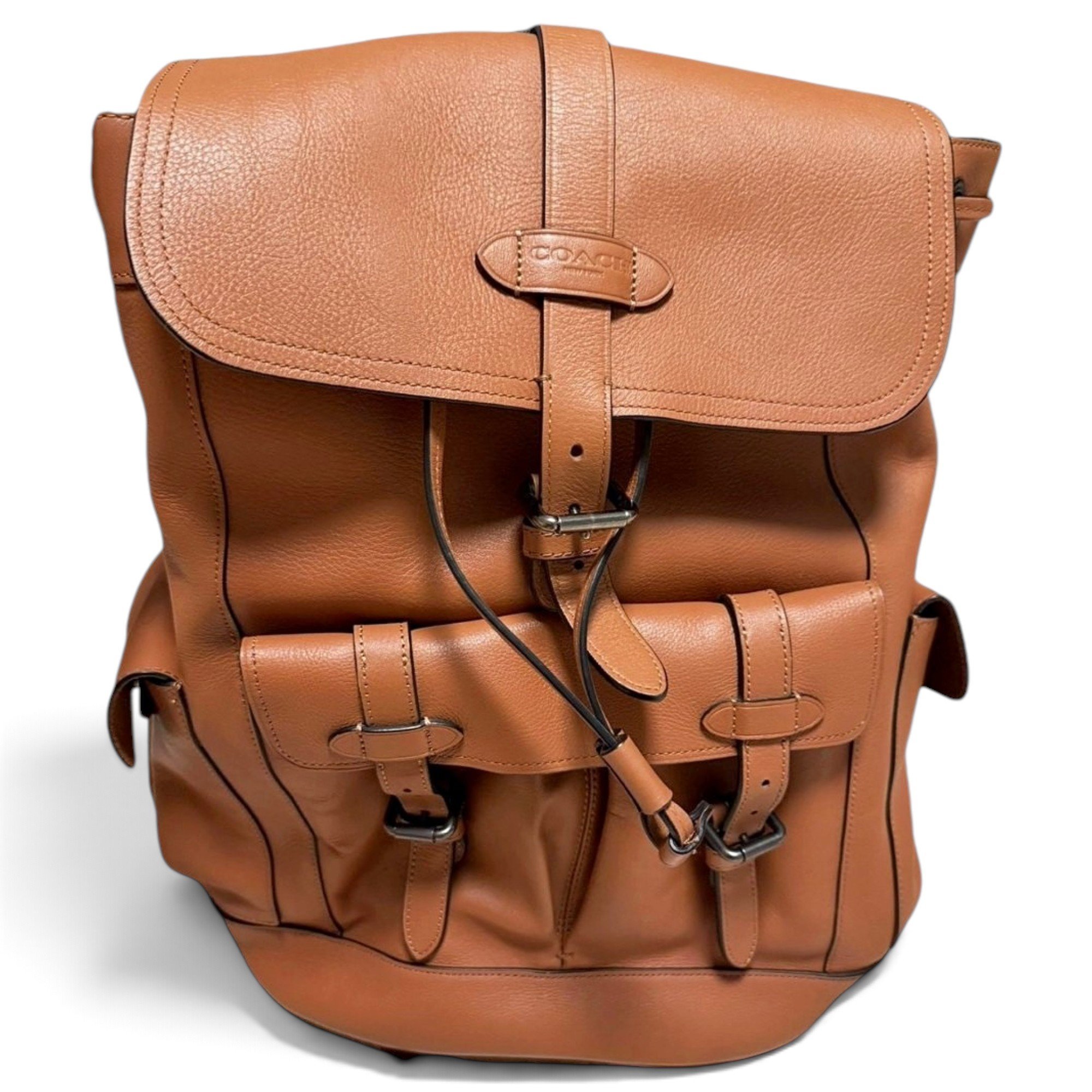 Campus leather backpack