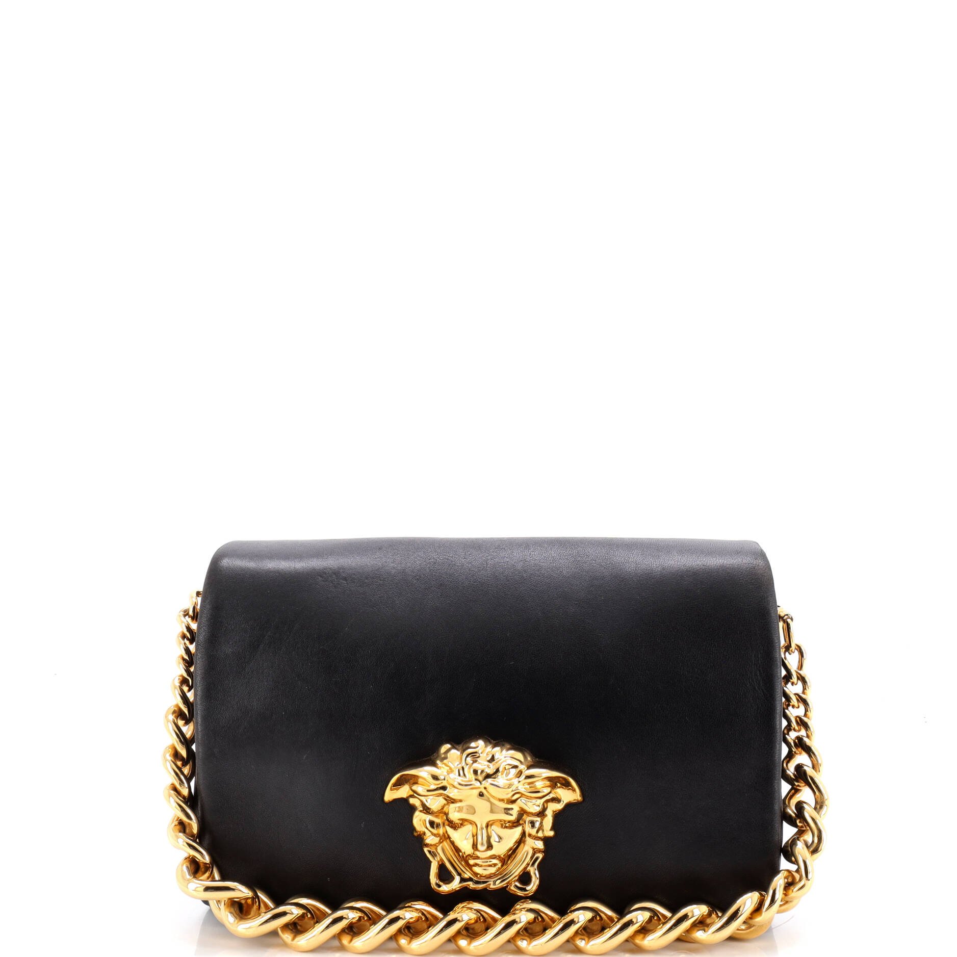 Palazzo Medusa Flap Bag Leather