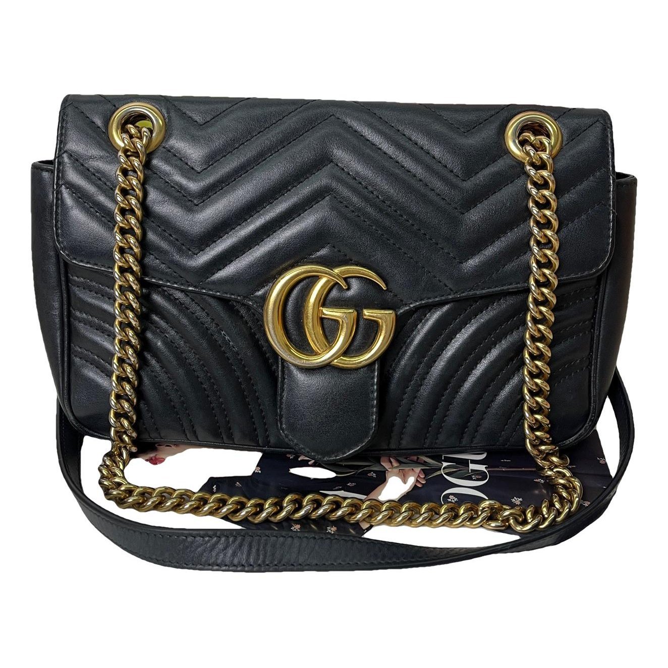 GG Marmont Flap leather crossbody bag