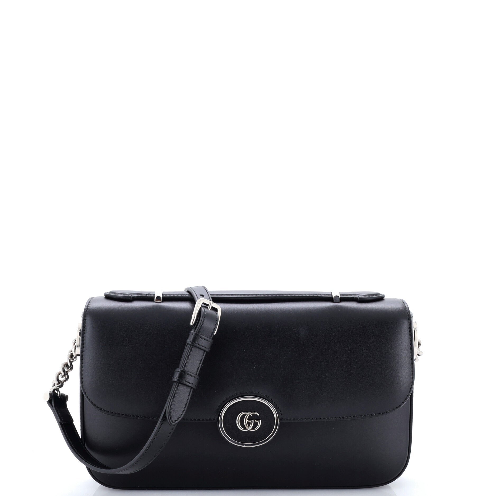 Petite GG Flap Shoulder Bag Leather Small