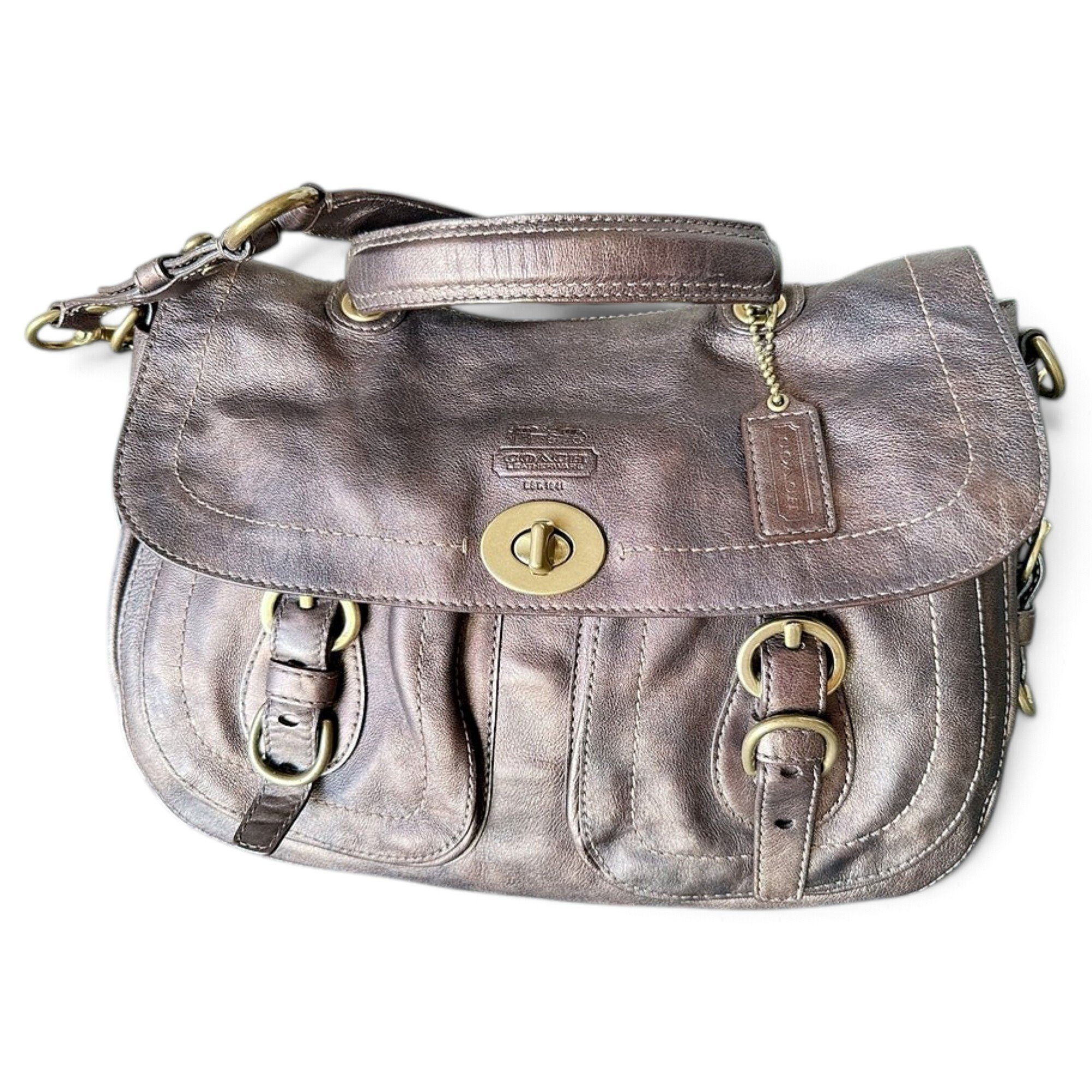 Signature Sufflette leather handbag