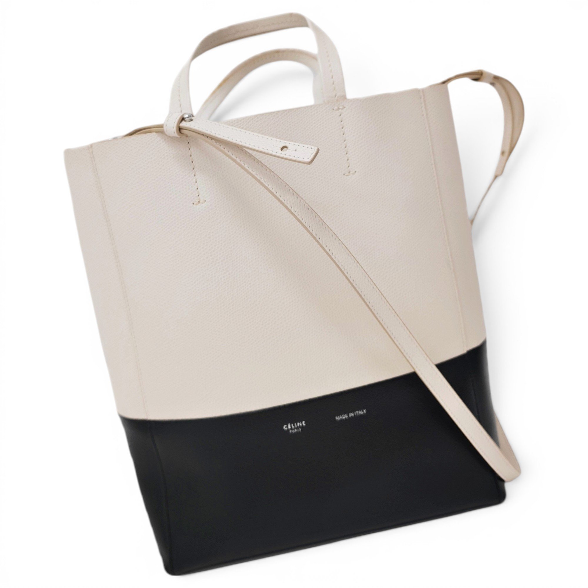 Cabas leather handbag