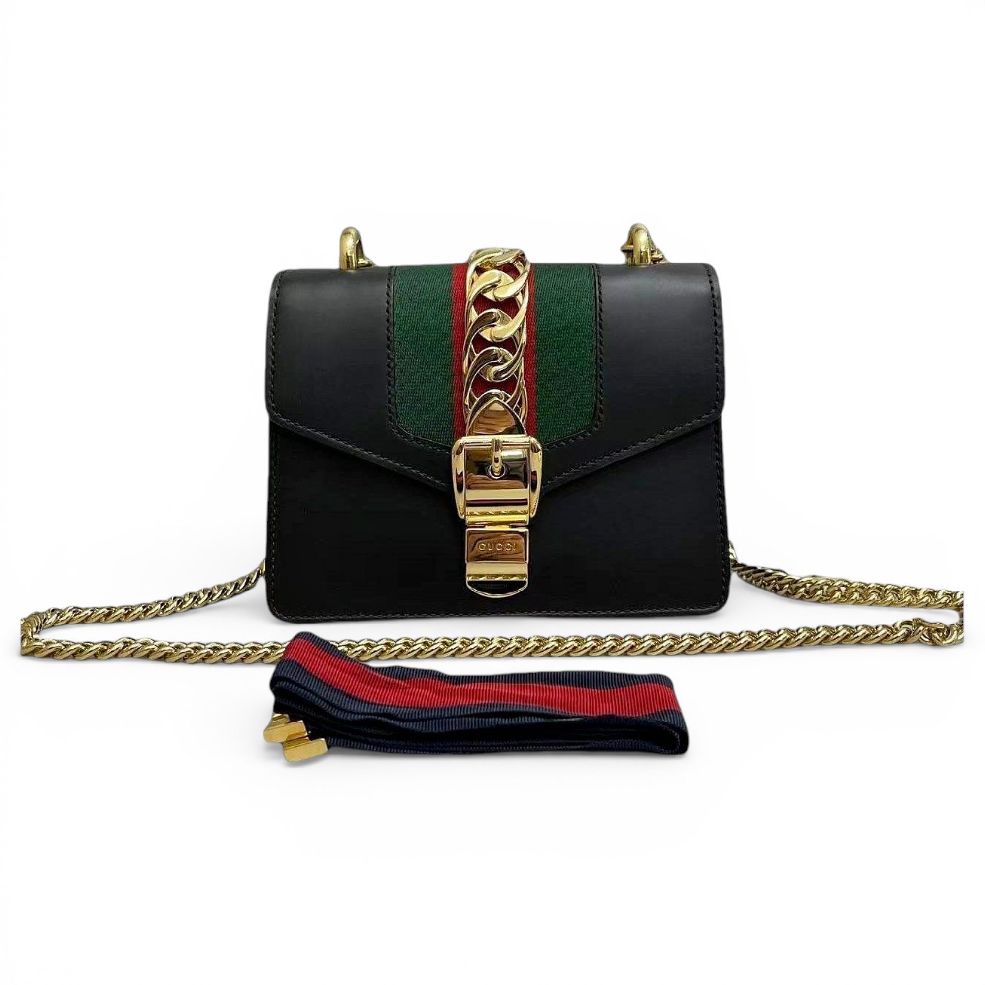 Sylvie Flap Chain leather handbag
