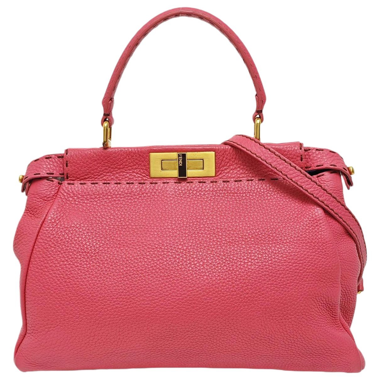 Peekaboo leather handbag
