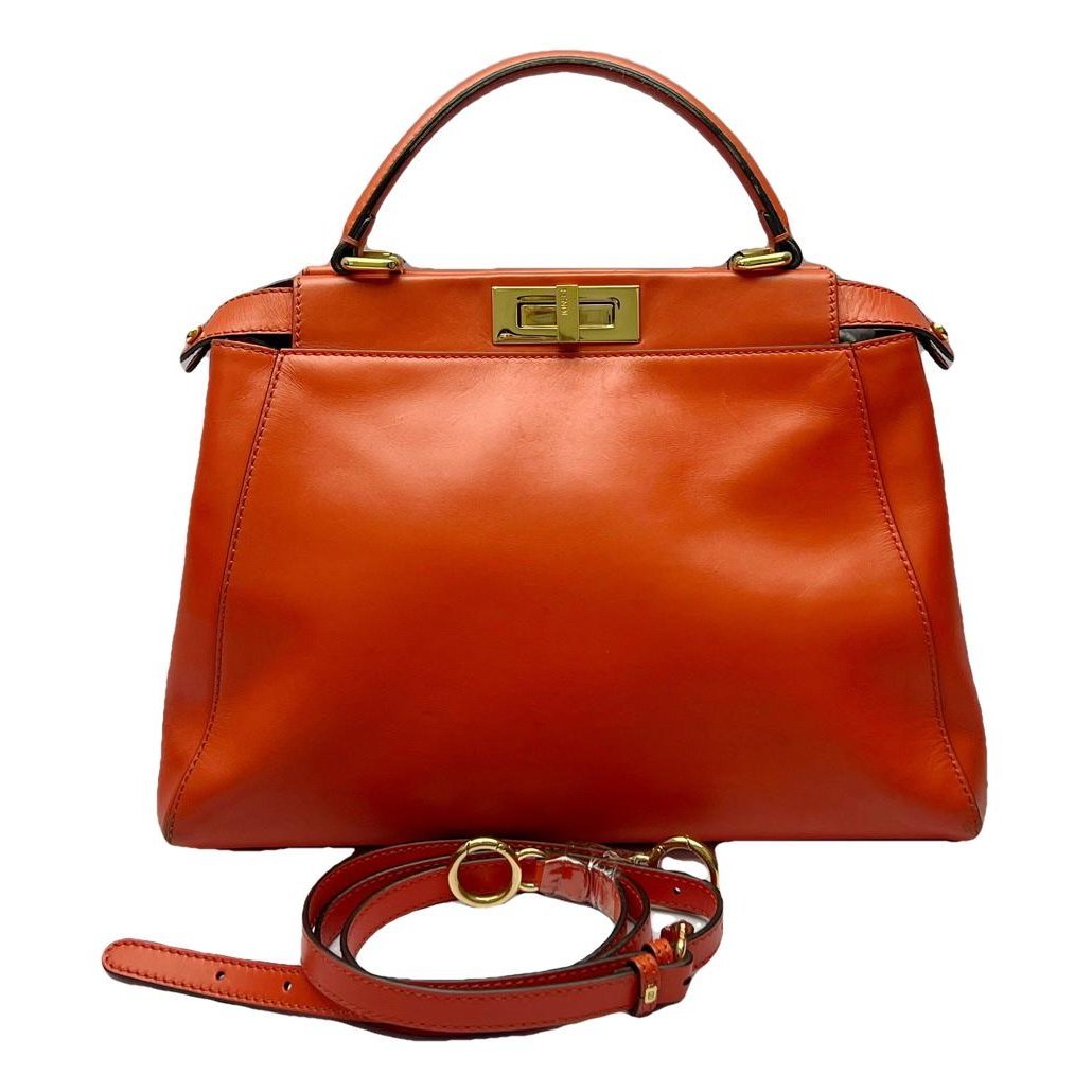 Peekaboo leather handbag