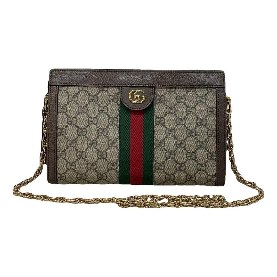 Ophidia Chain leather handbag