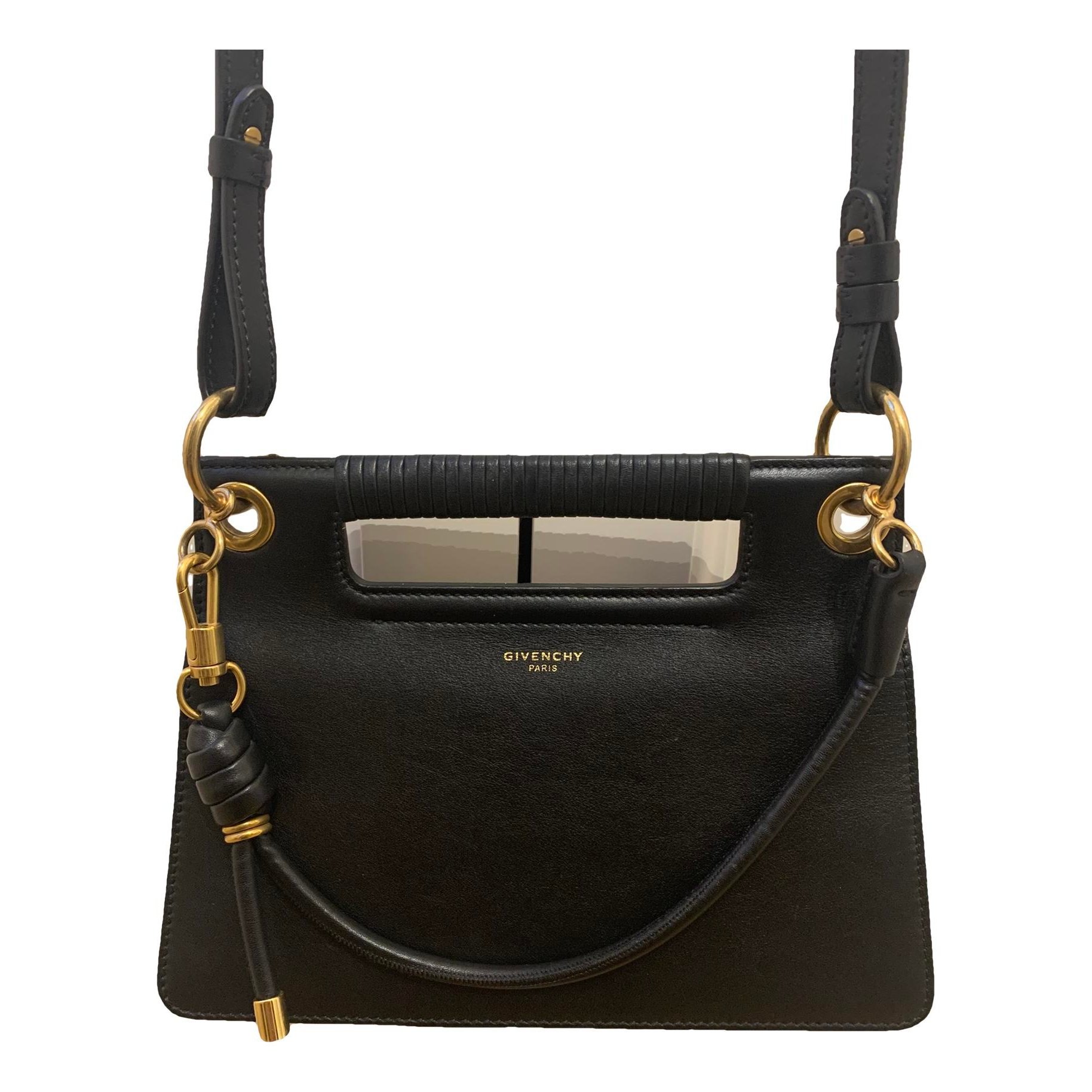 Whip leather handbag