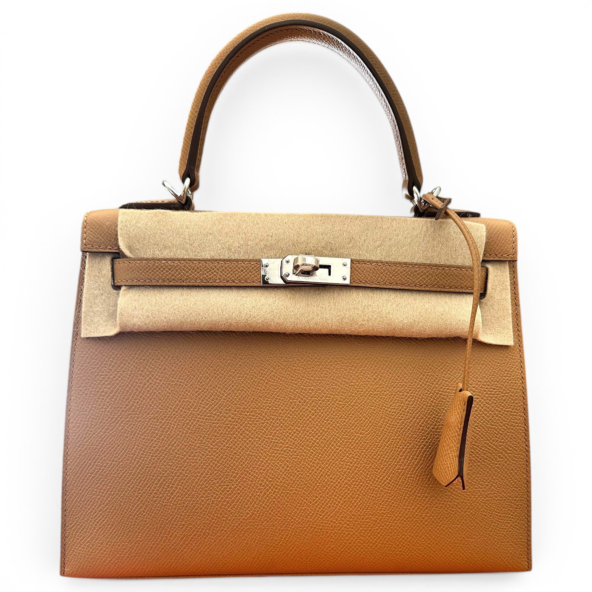 Kelly 25 leather handbag