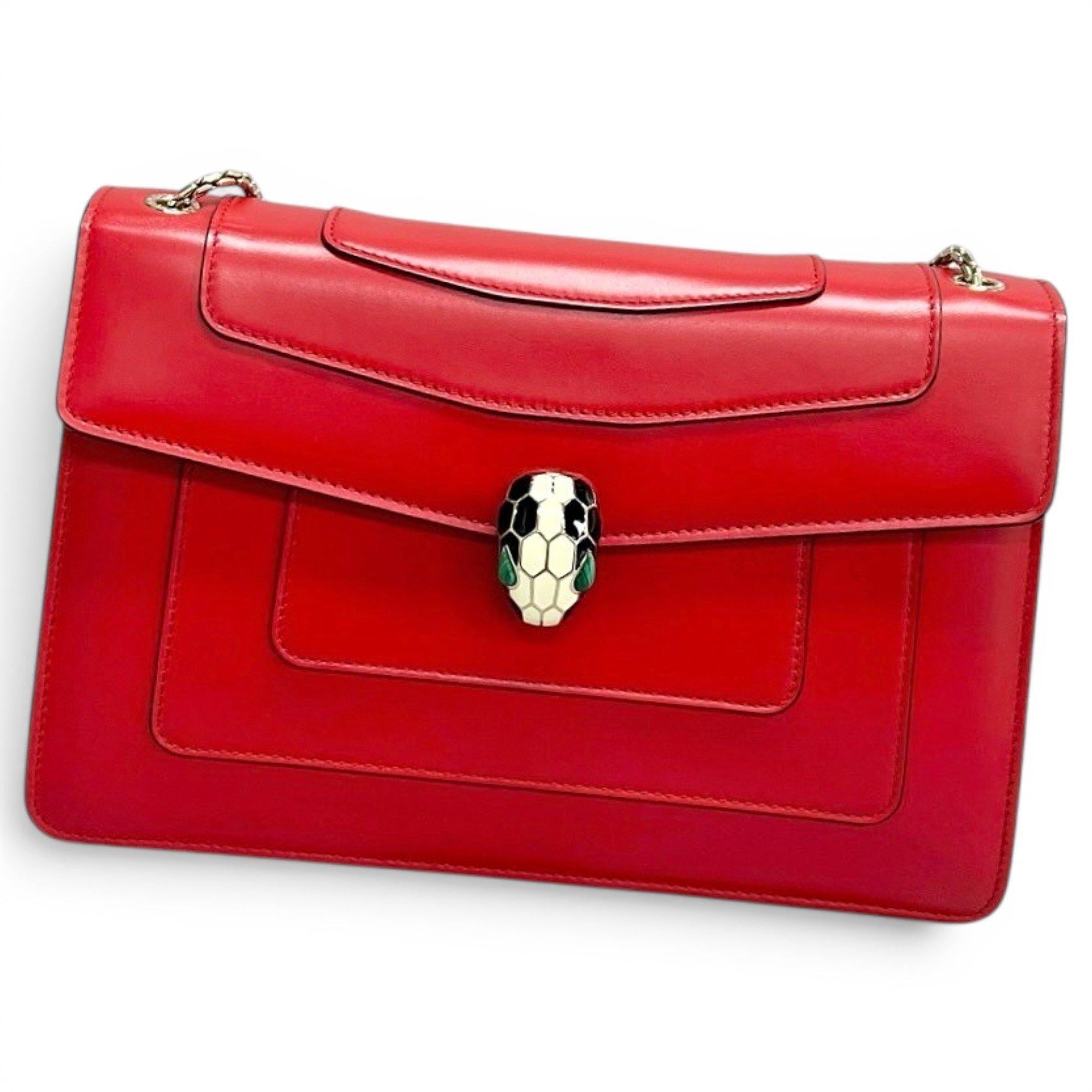 Bvlgari Serpenti leather handbag