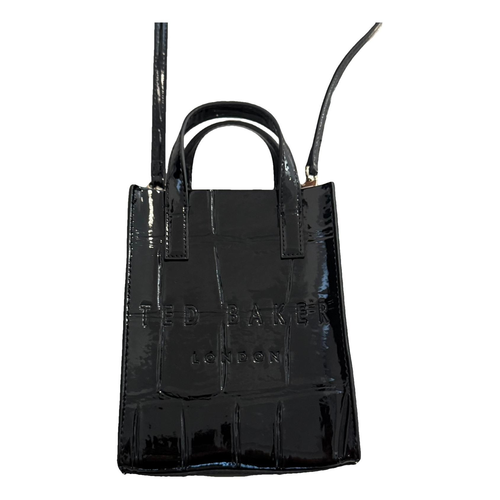Patent leather crossbody bag