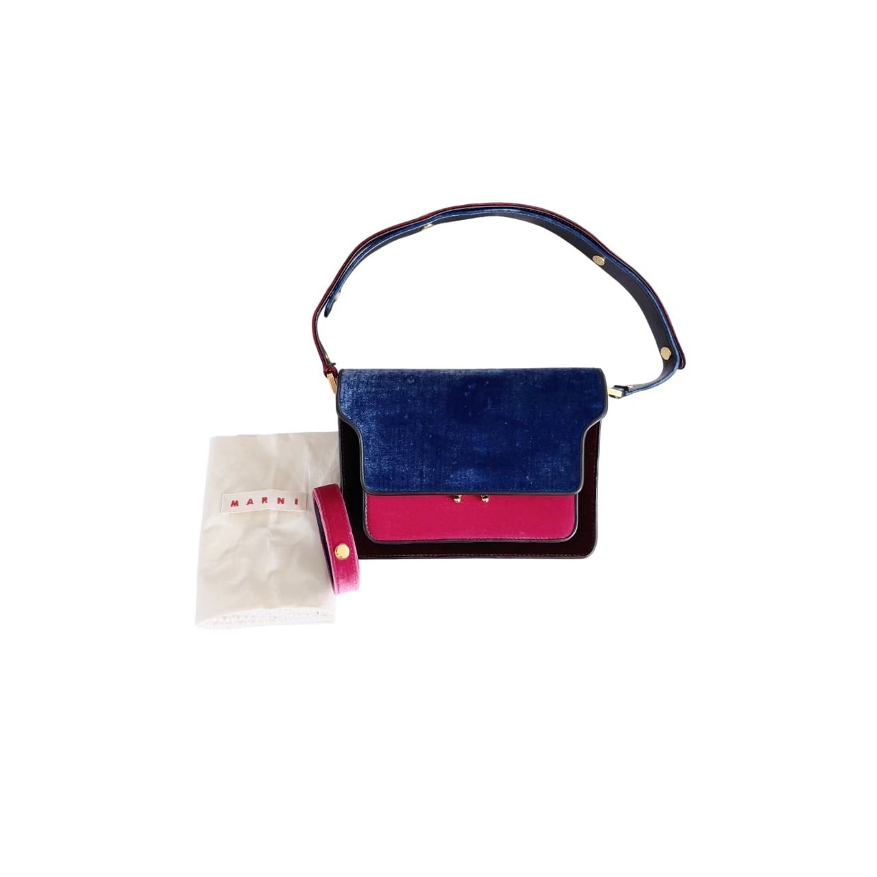 Marni Trunk leather crossbody bag