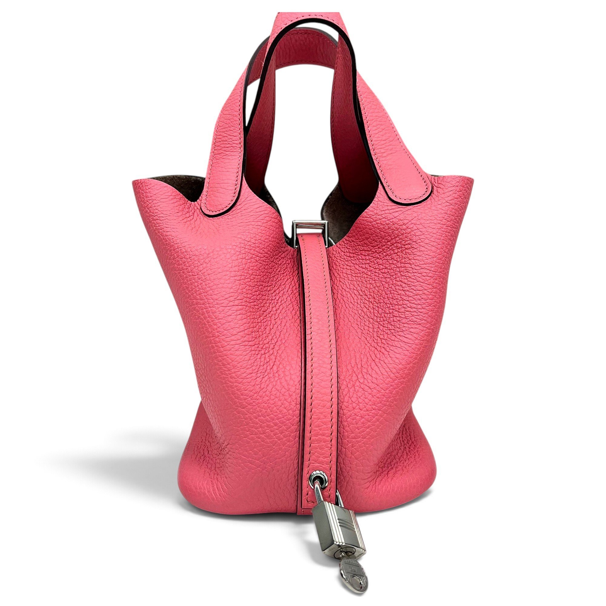 Picotin leather tote