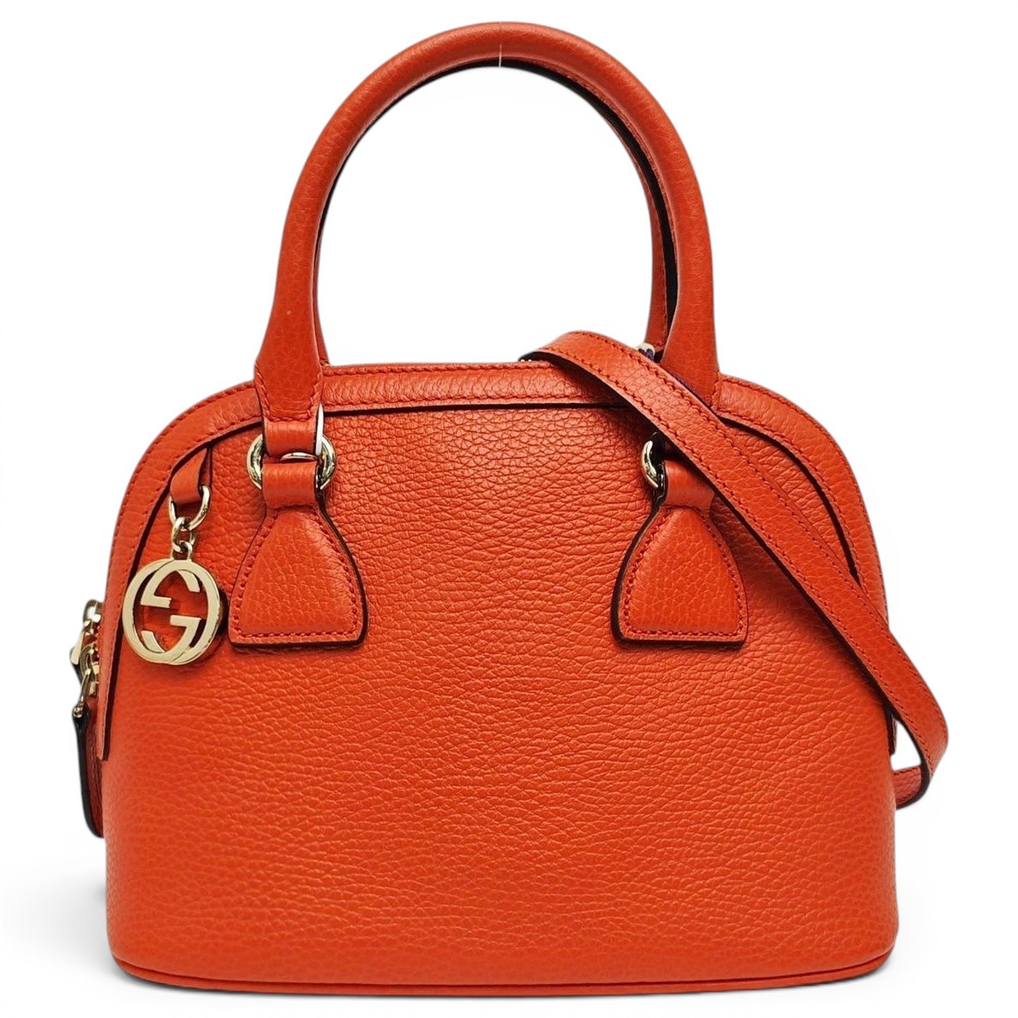 Ophidia Dome leather handbag