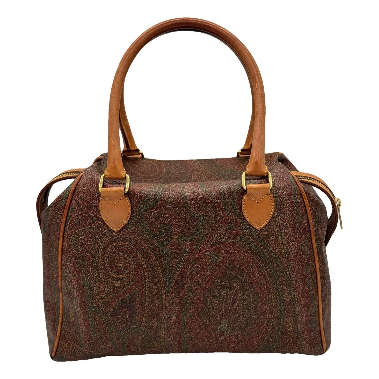 Etro Leather bowling bag