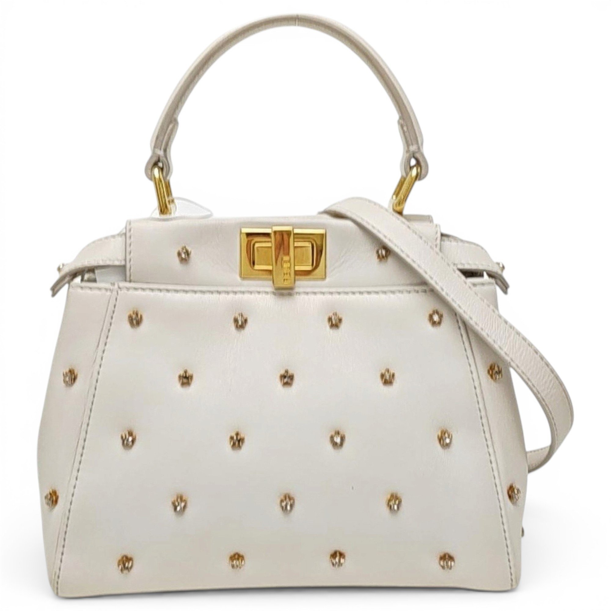 Peekaboo leather handbag