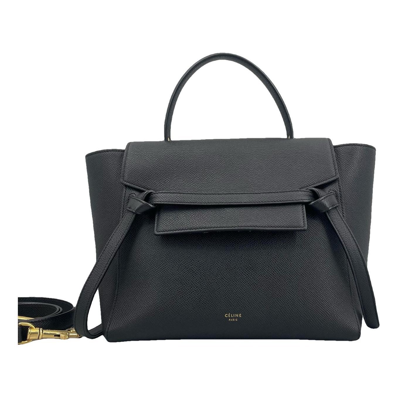 Belt leather handbag