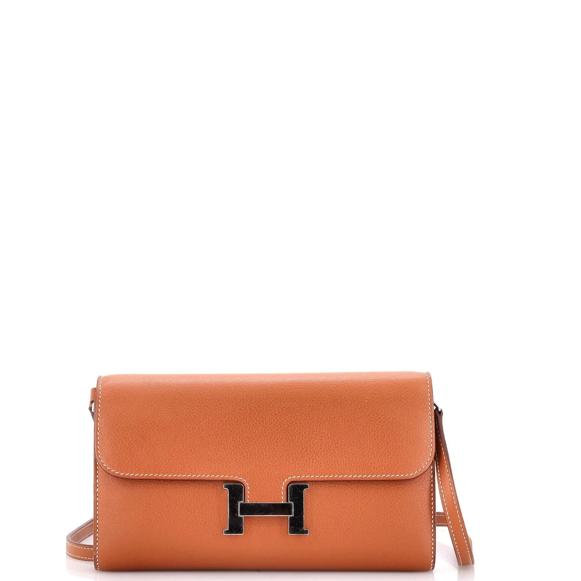 Leather clutch bag