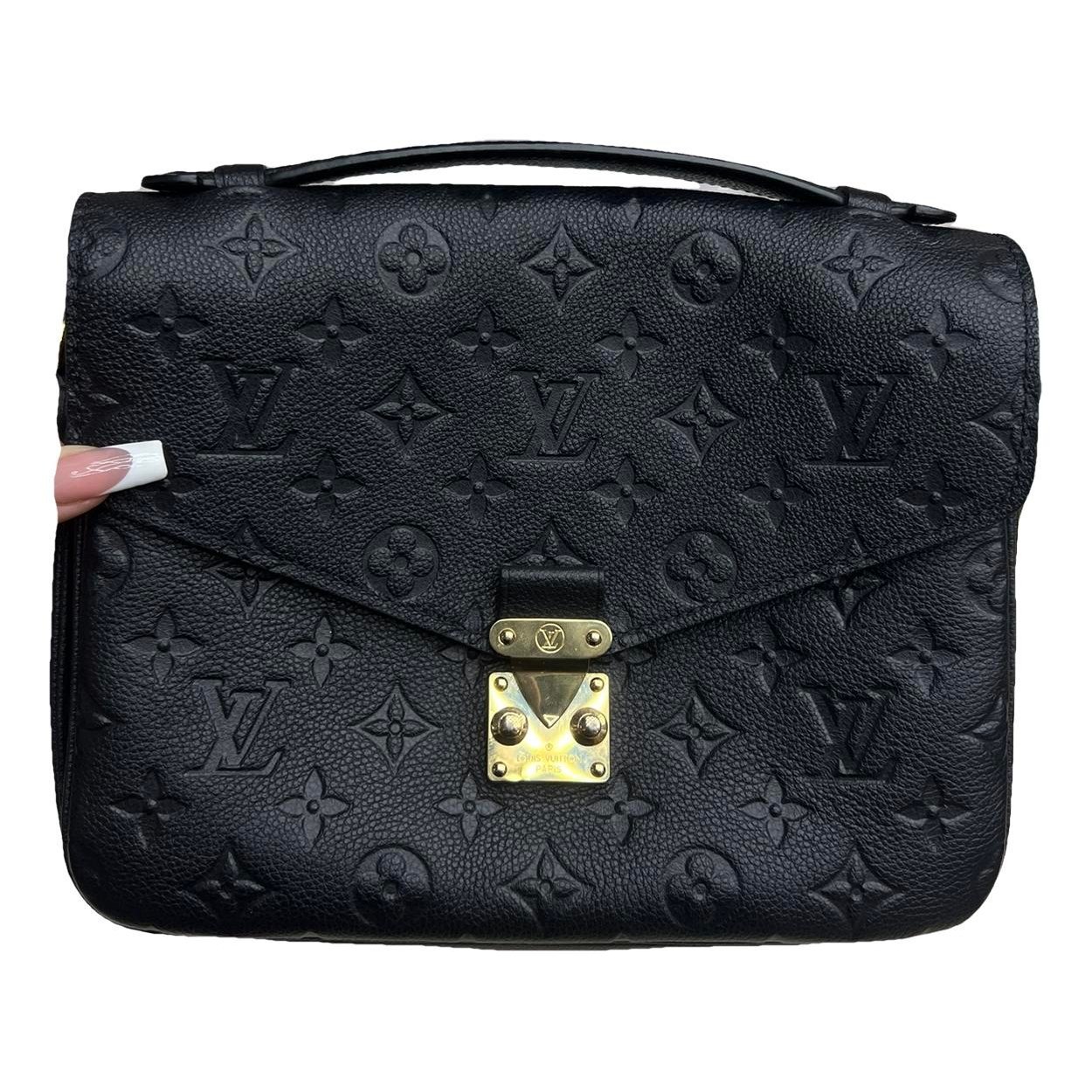 Leather clutch bag