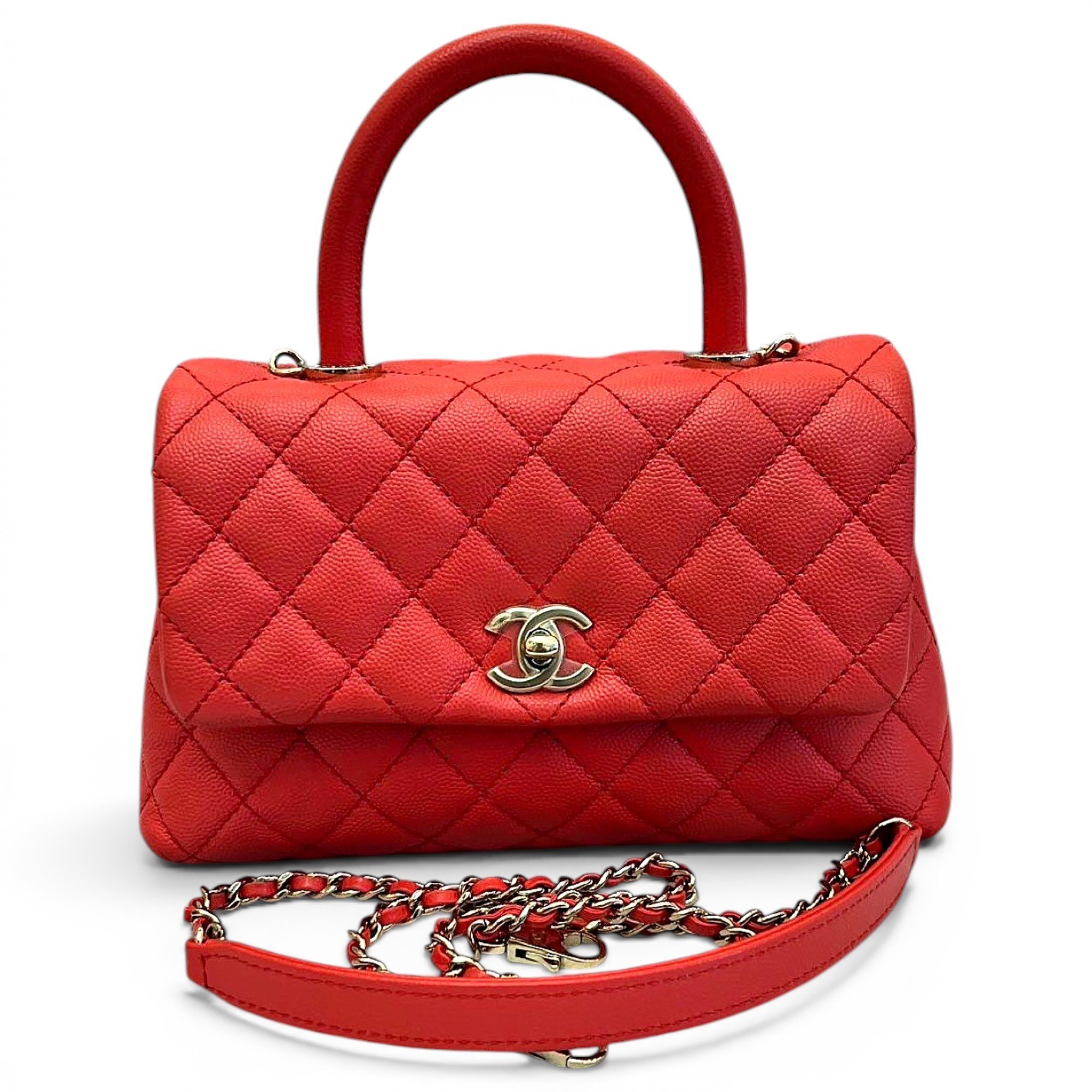 Coco Handle leather handbag