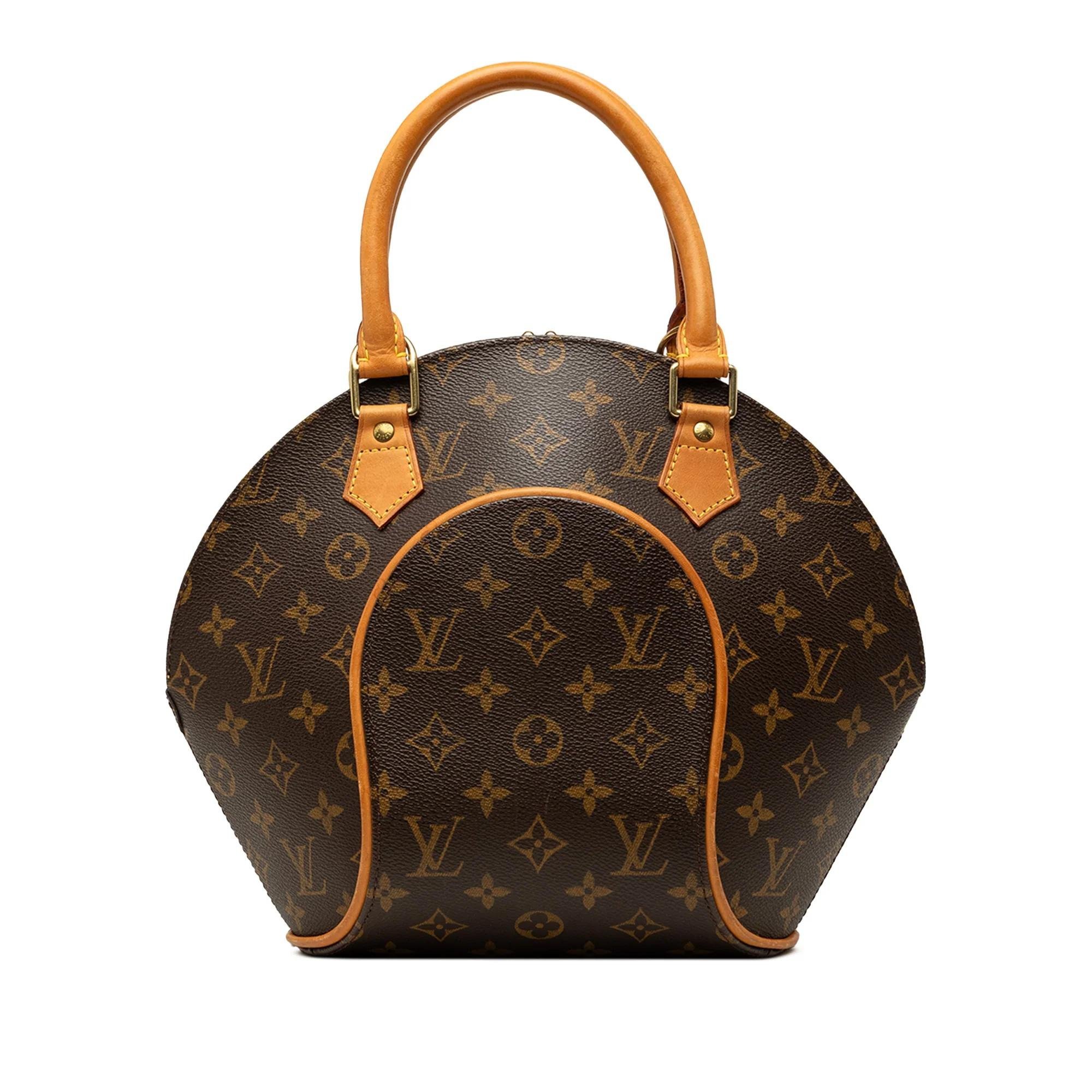 Ellipse leather handbag