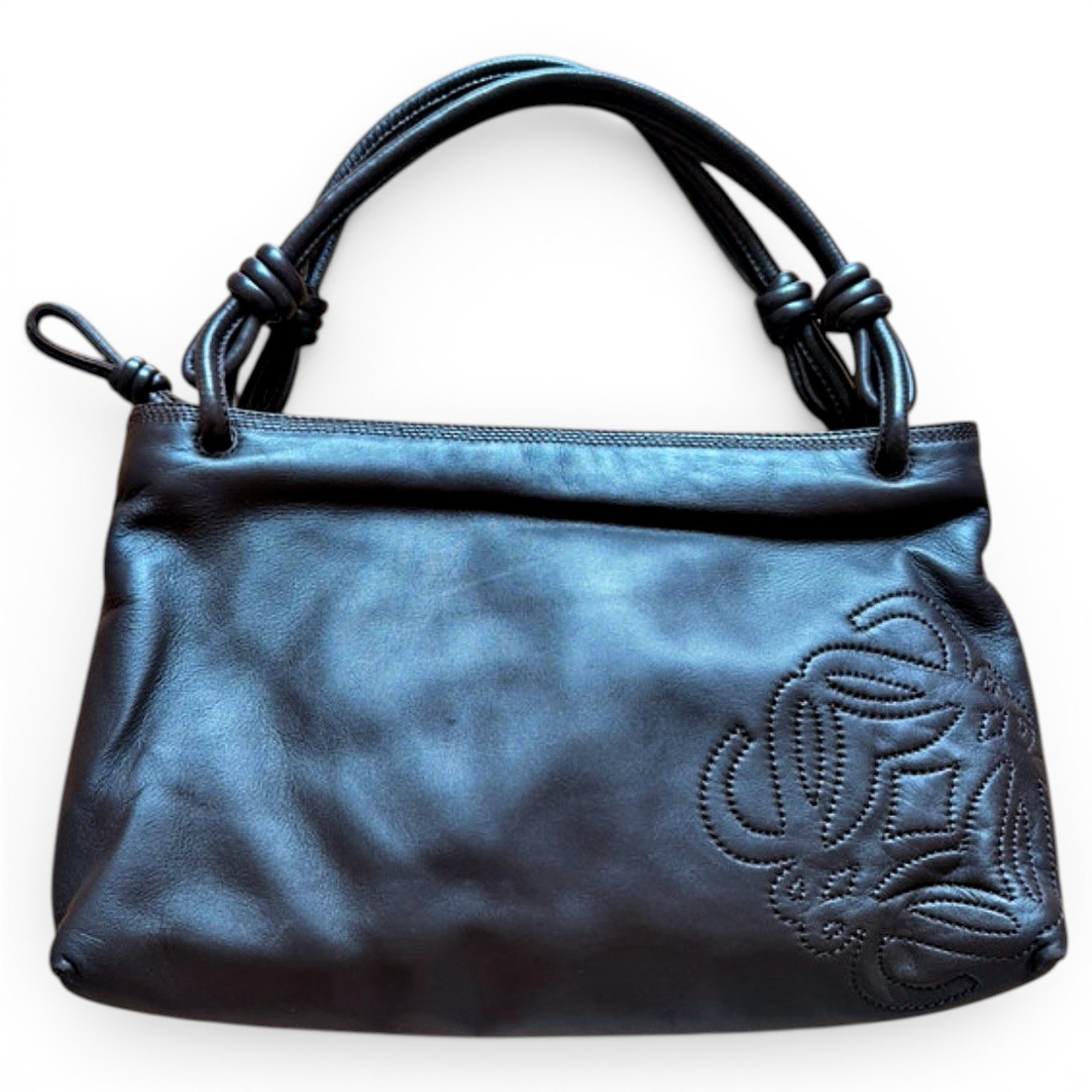 Anagram leather handbag