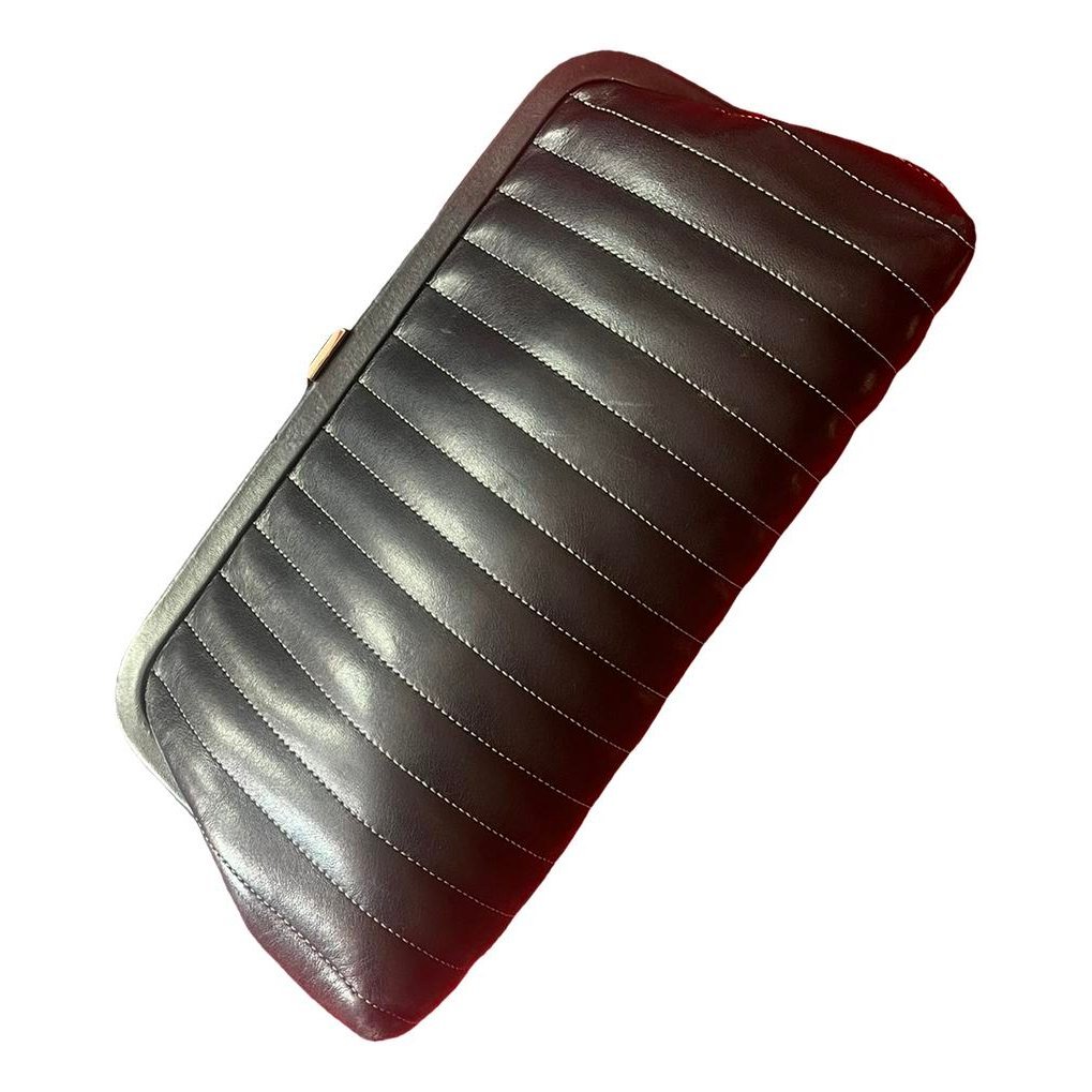 Mademoiselle leather clutch bag