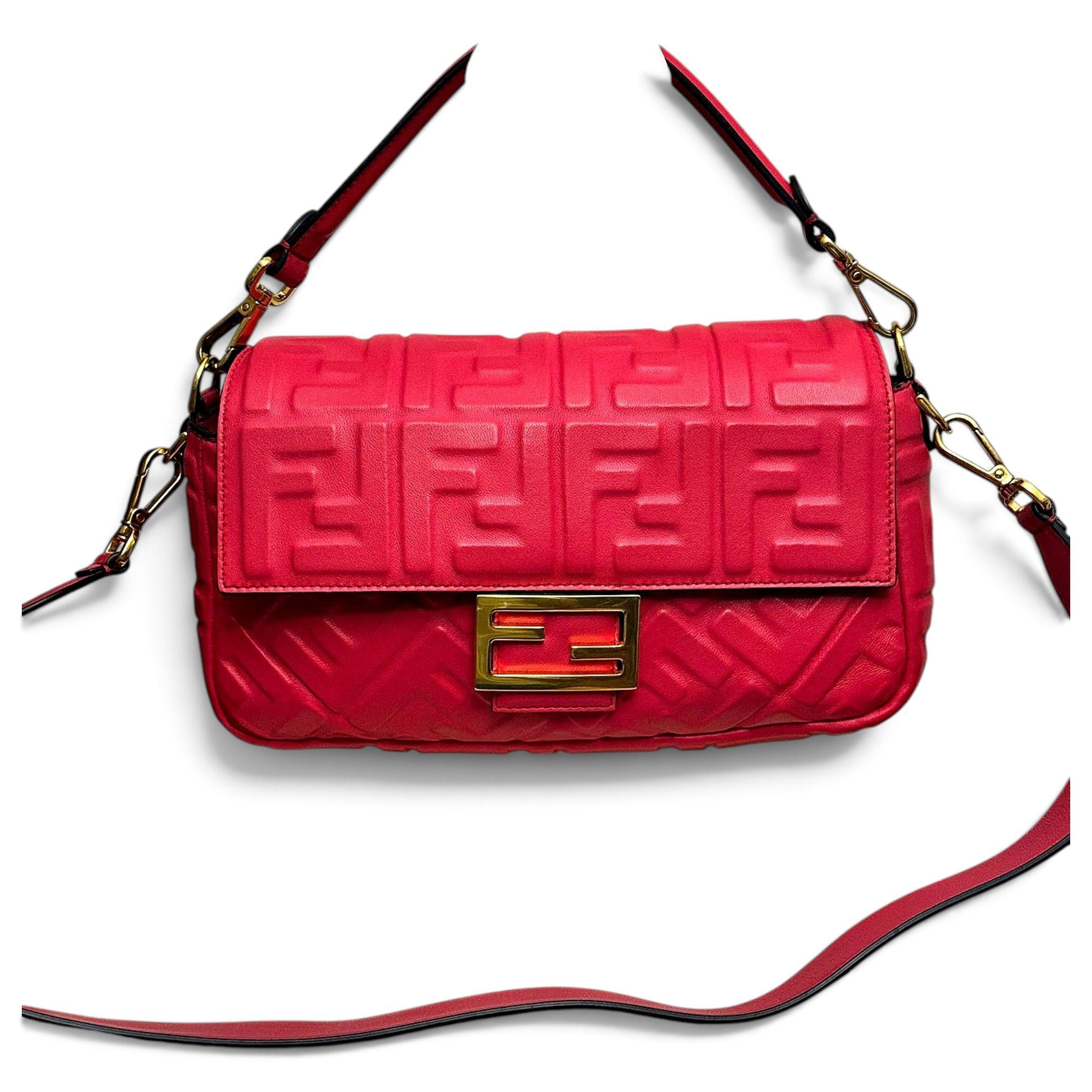 Baguette leather handbag
