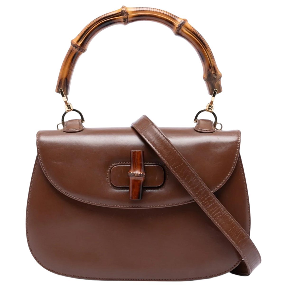 Bamboo leather handbag