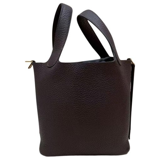 Picotin leather tote