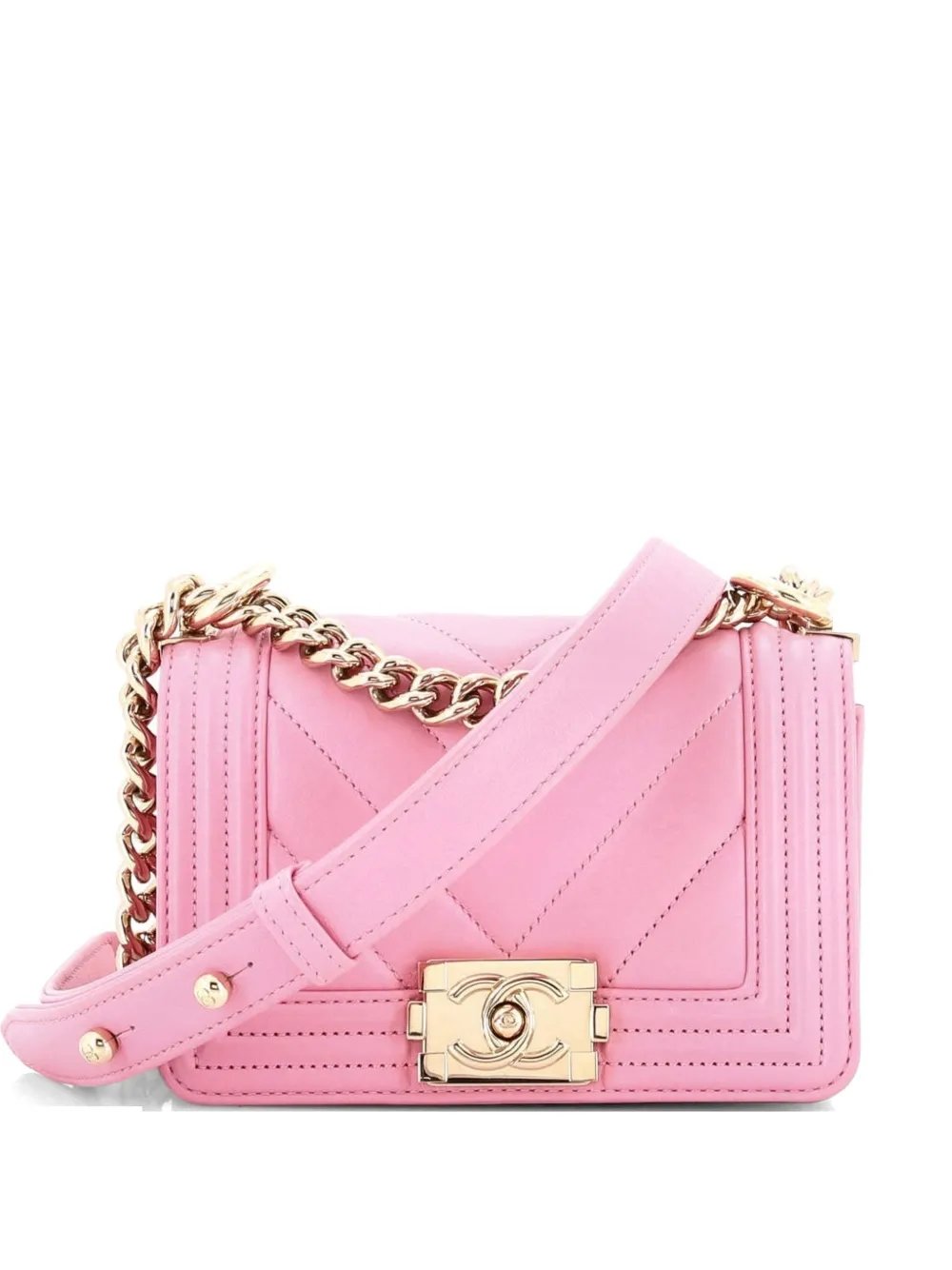 Boy Flap Bag Chevron Lambskin Mini shoulder bag