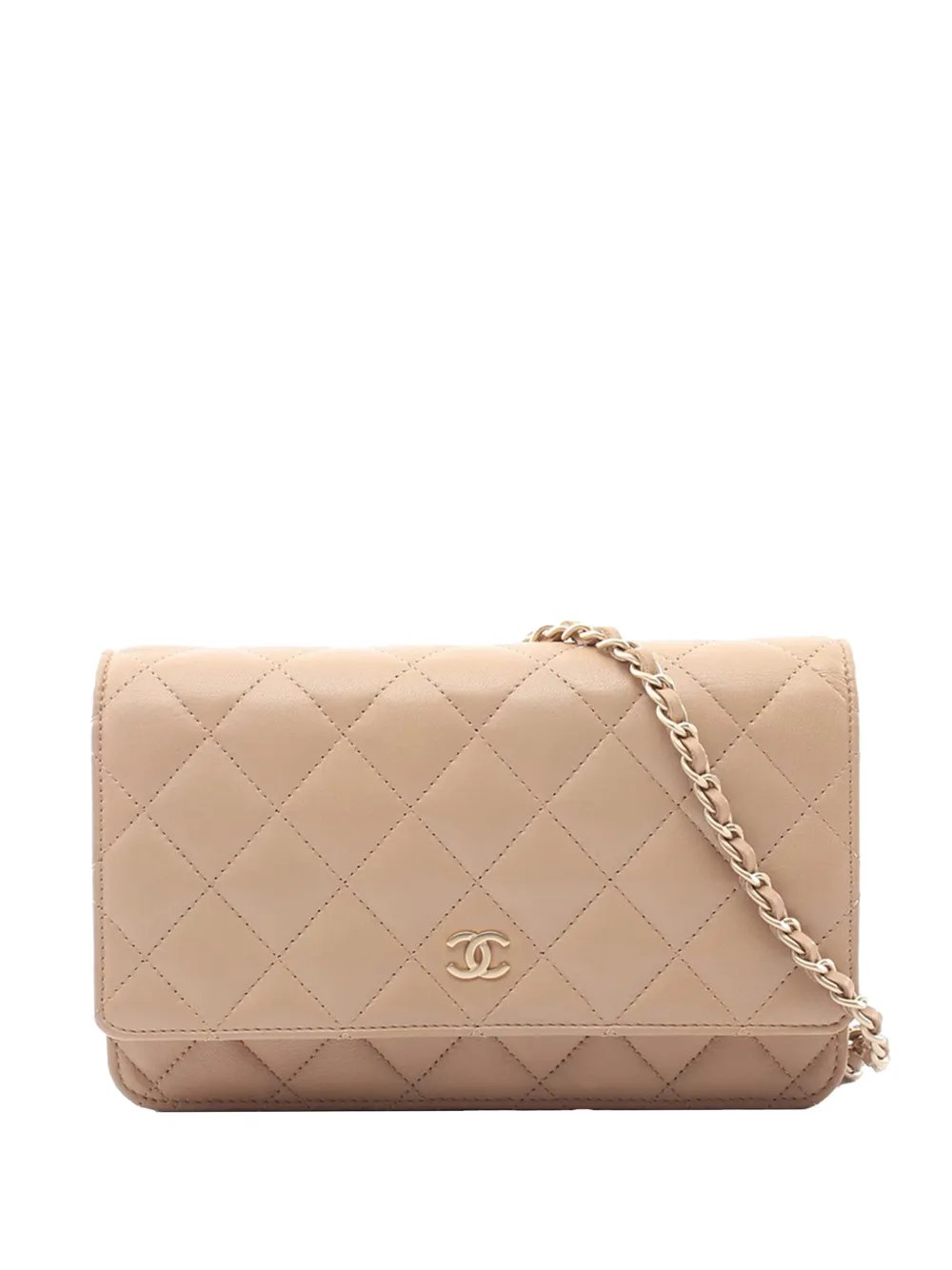 2013-2014 CC Quilted Lambskin Wallet On Chain crossbody bag