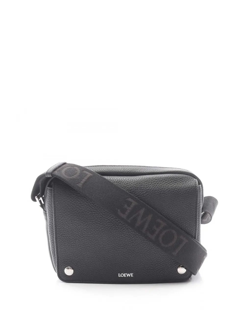 2010-2026 Medium Leather Pebble Messenger Bag crossbody bag
