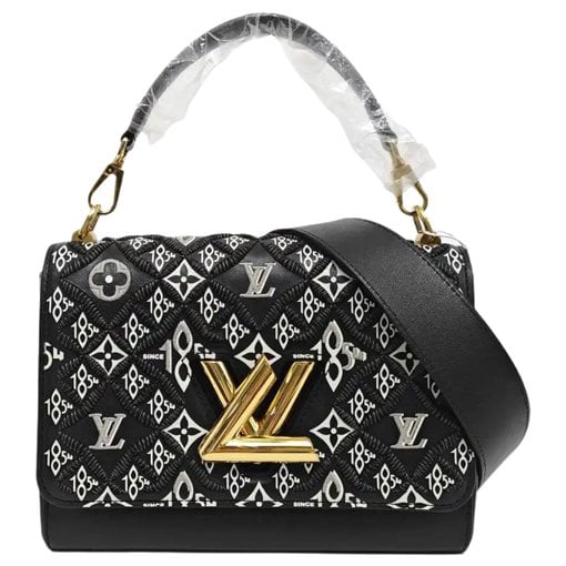 Twist leather handbag