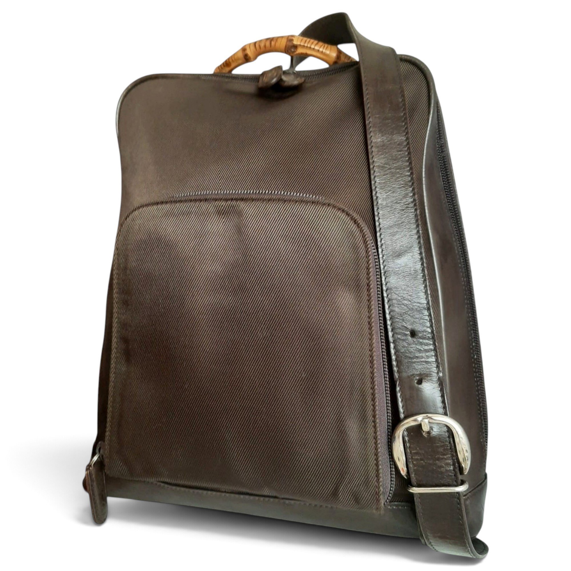 Leather backpack