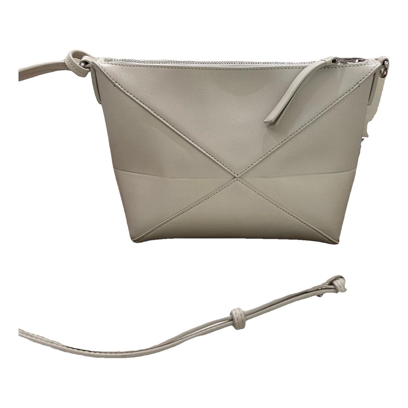 Puzzle Fold Pouch leather handbag