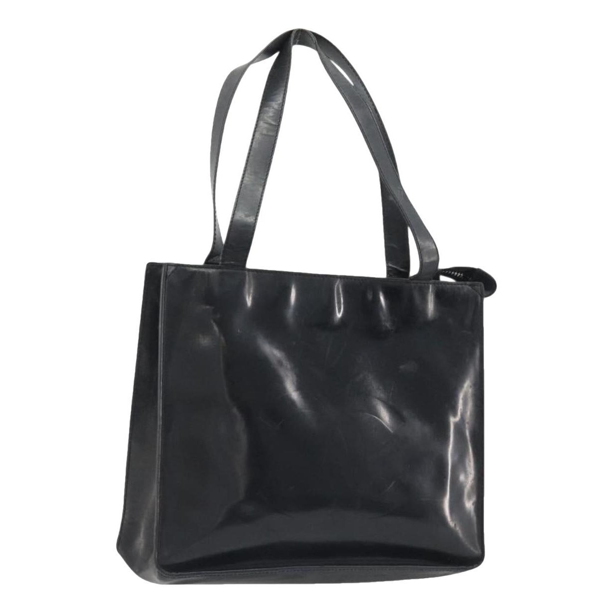 Patent leather tote