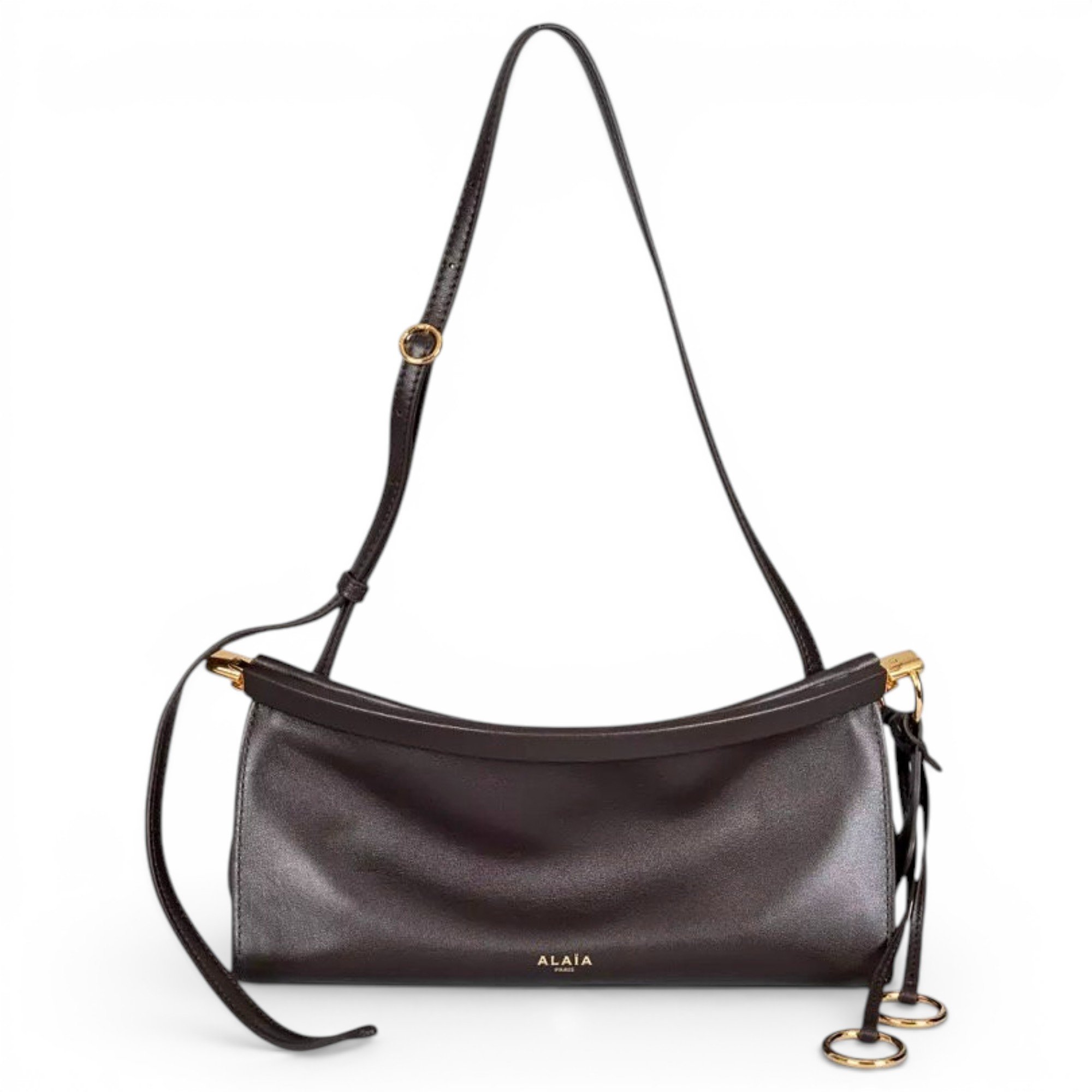 Le Click East West leather handbag