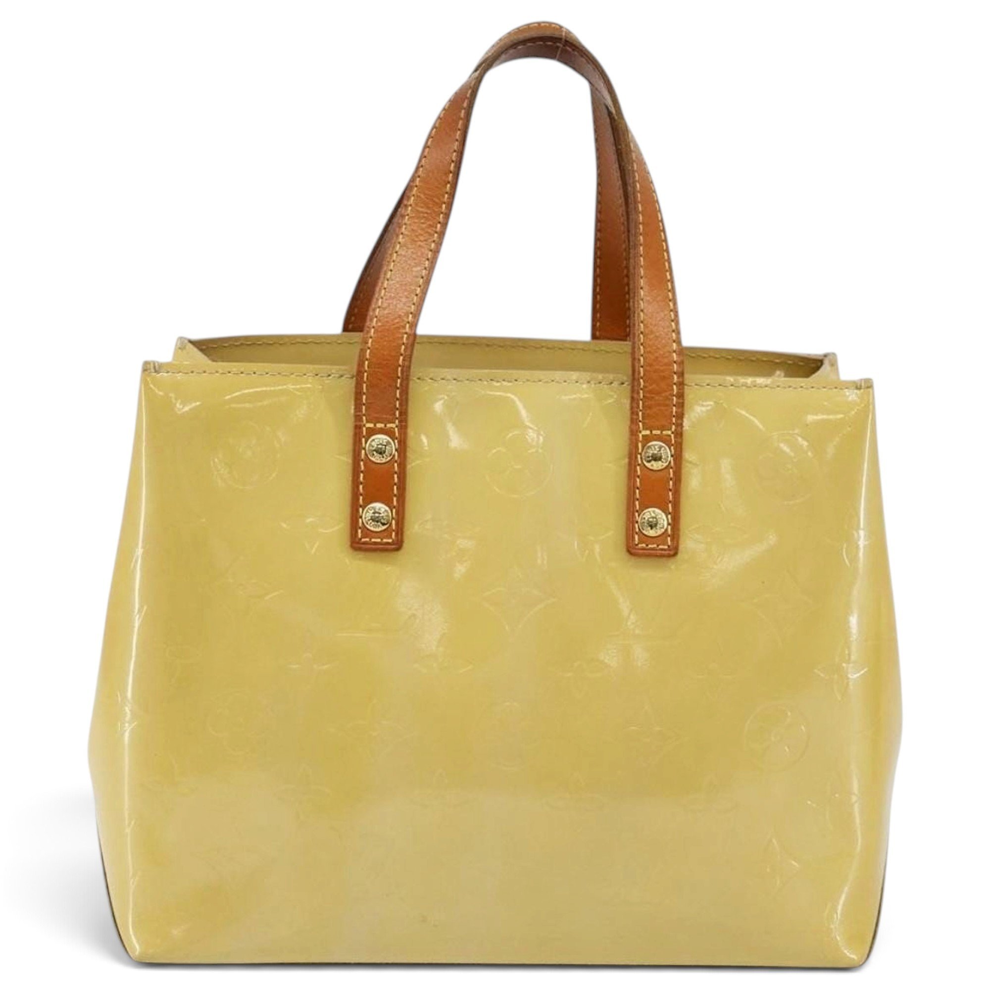 Reade patent leather handbag