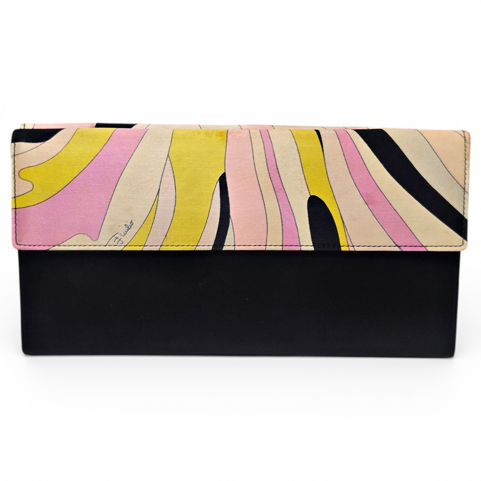 Silk clutch bag