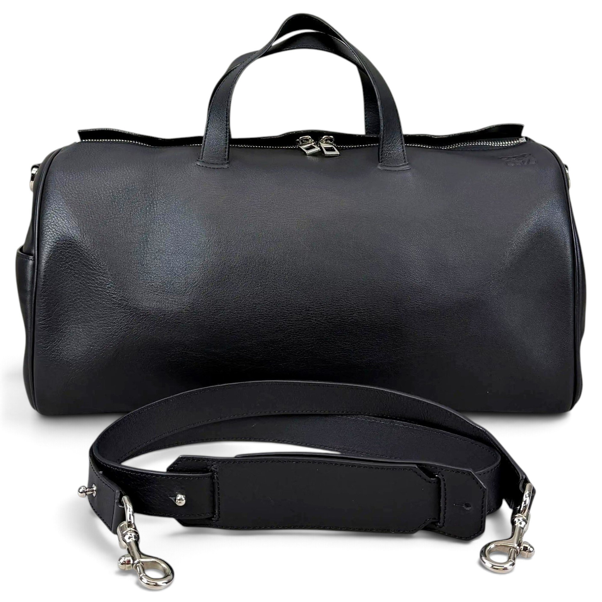 Leather travel bag