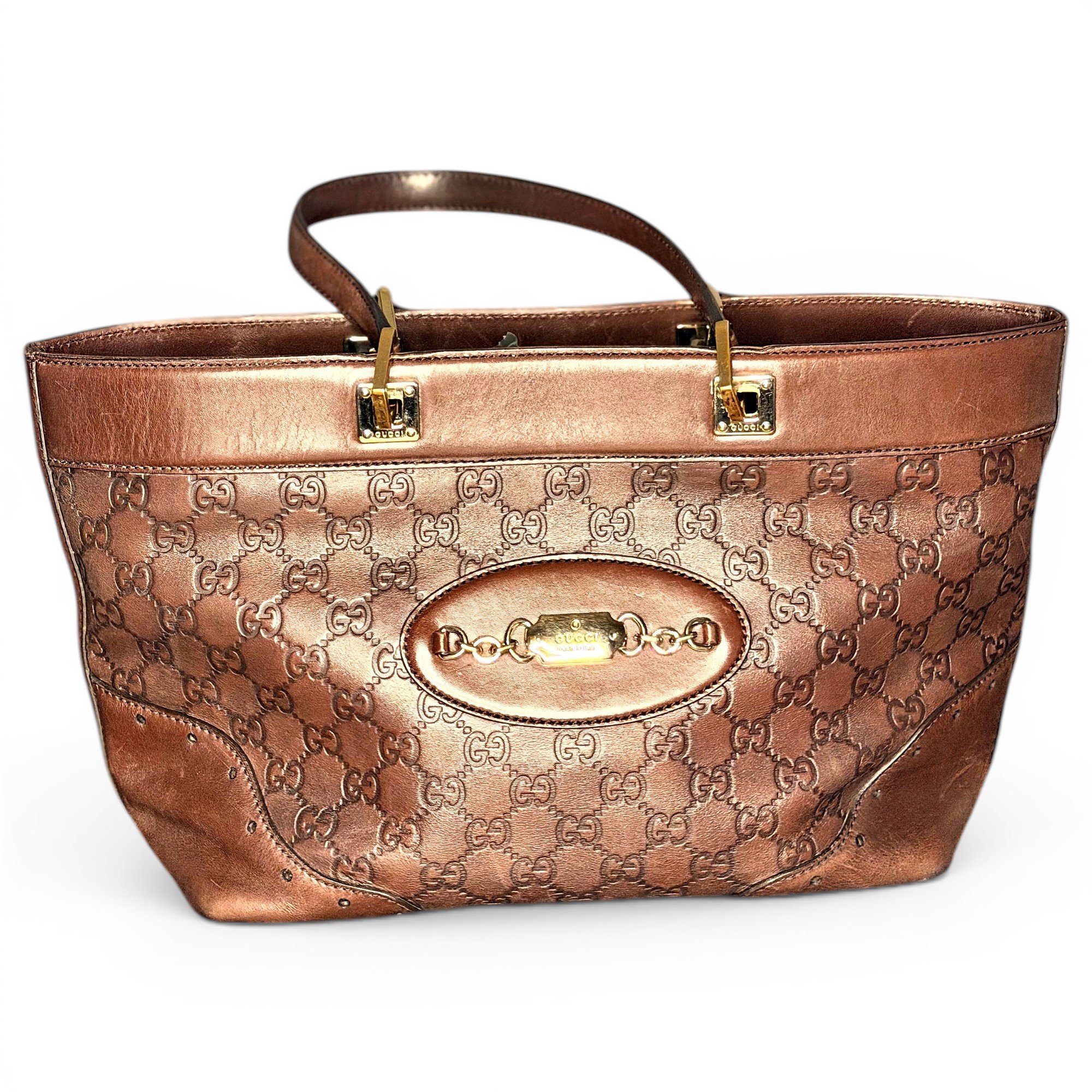 Leather tote