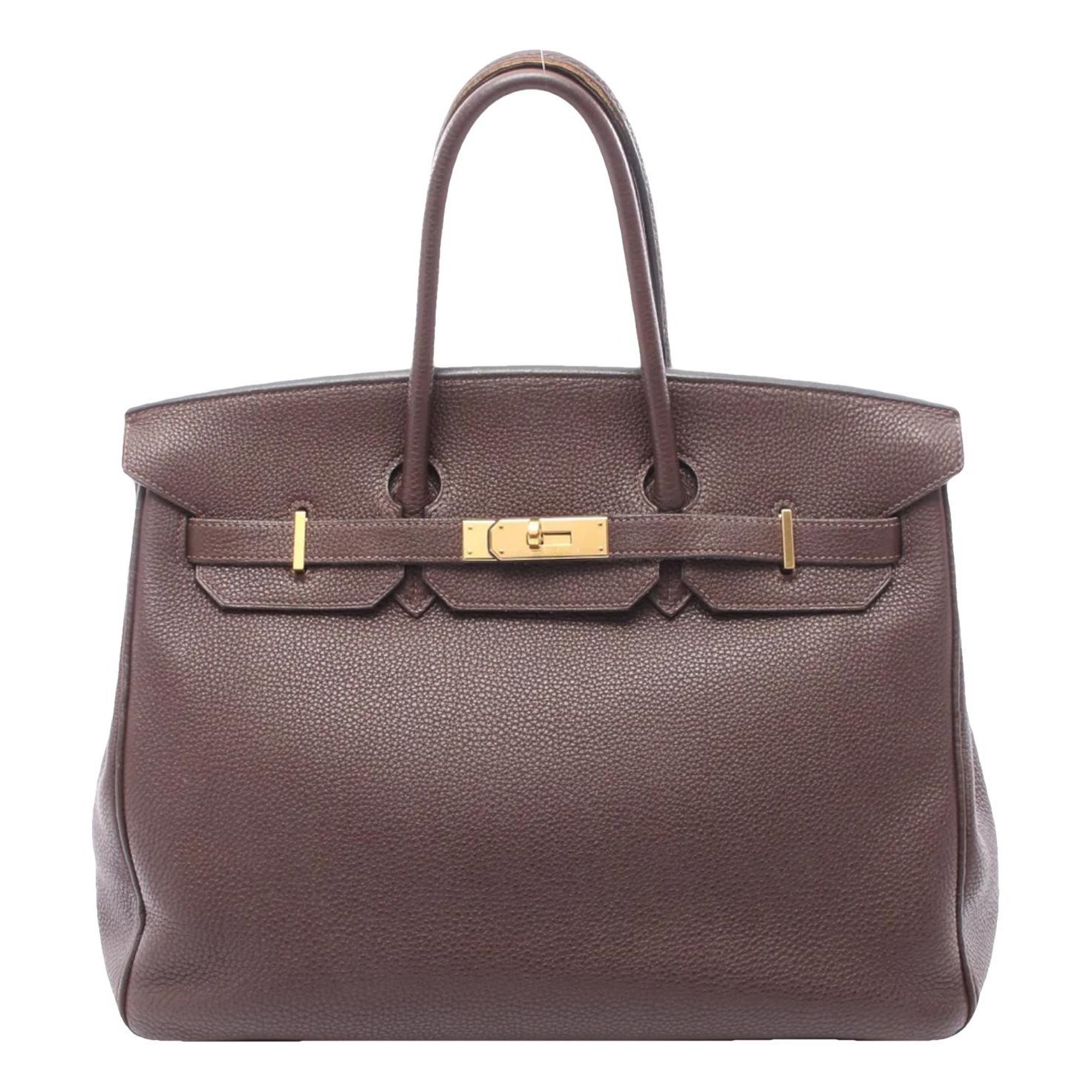 Birkin 35 leather handbag