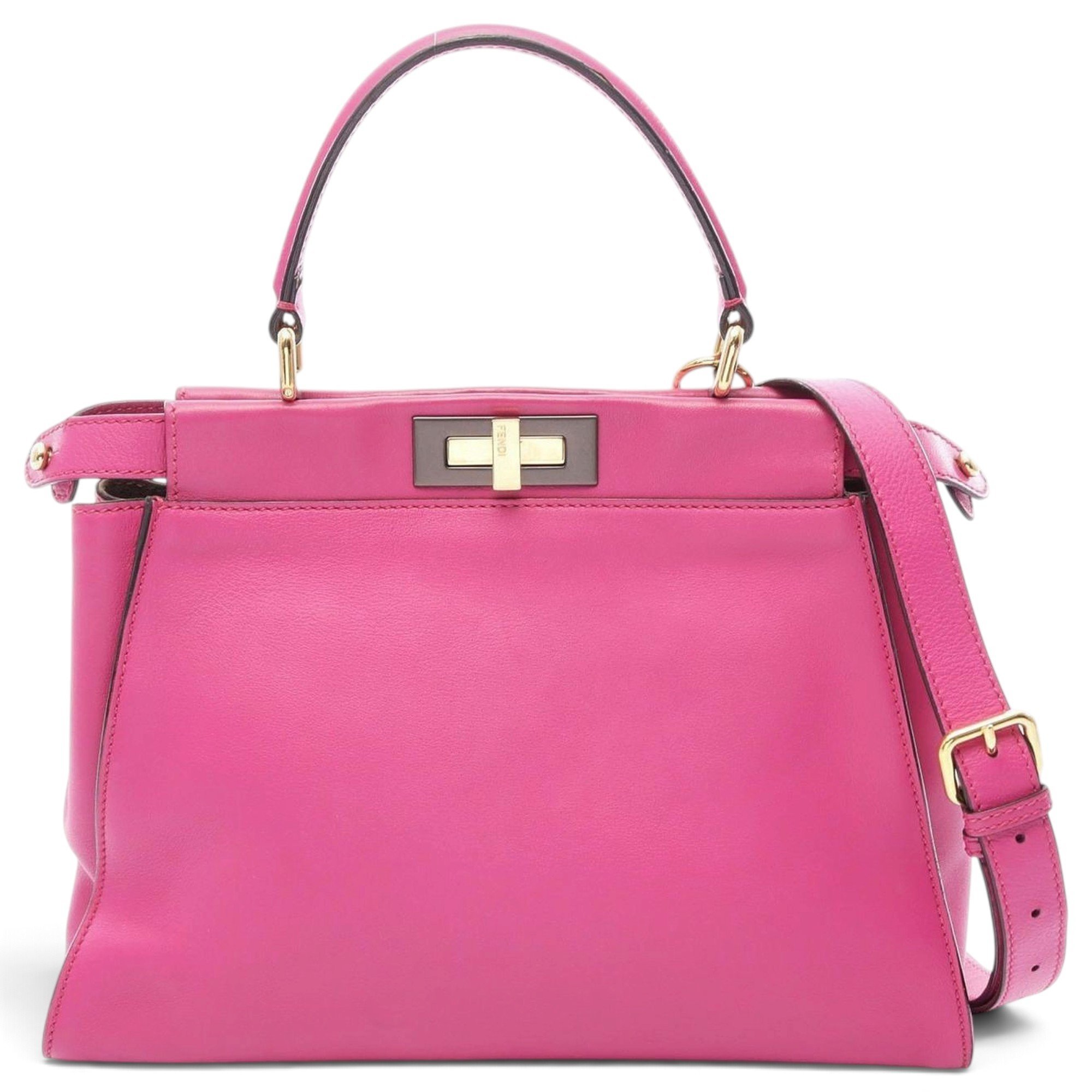 Peekaboo leather handbag