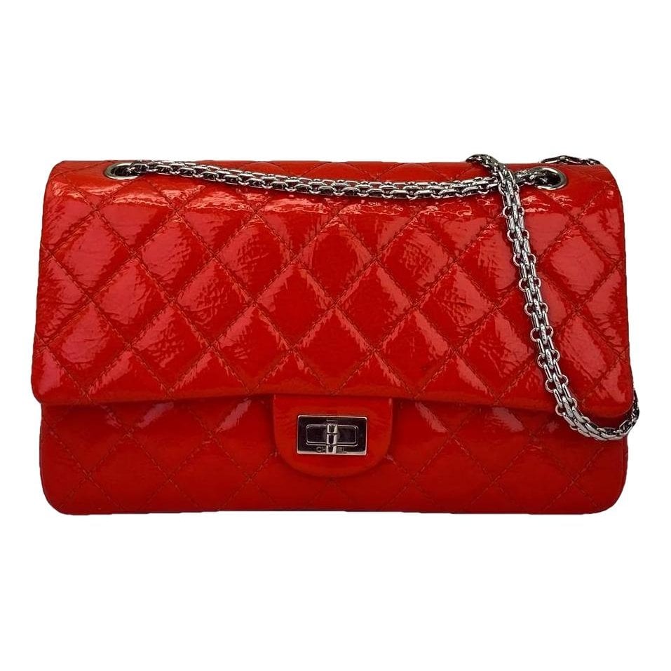 Patent leather handbag