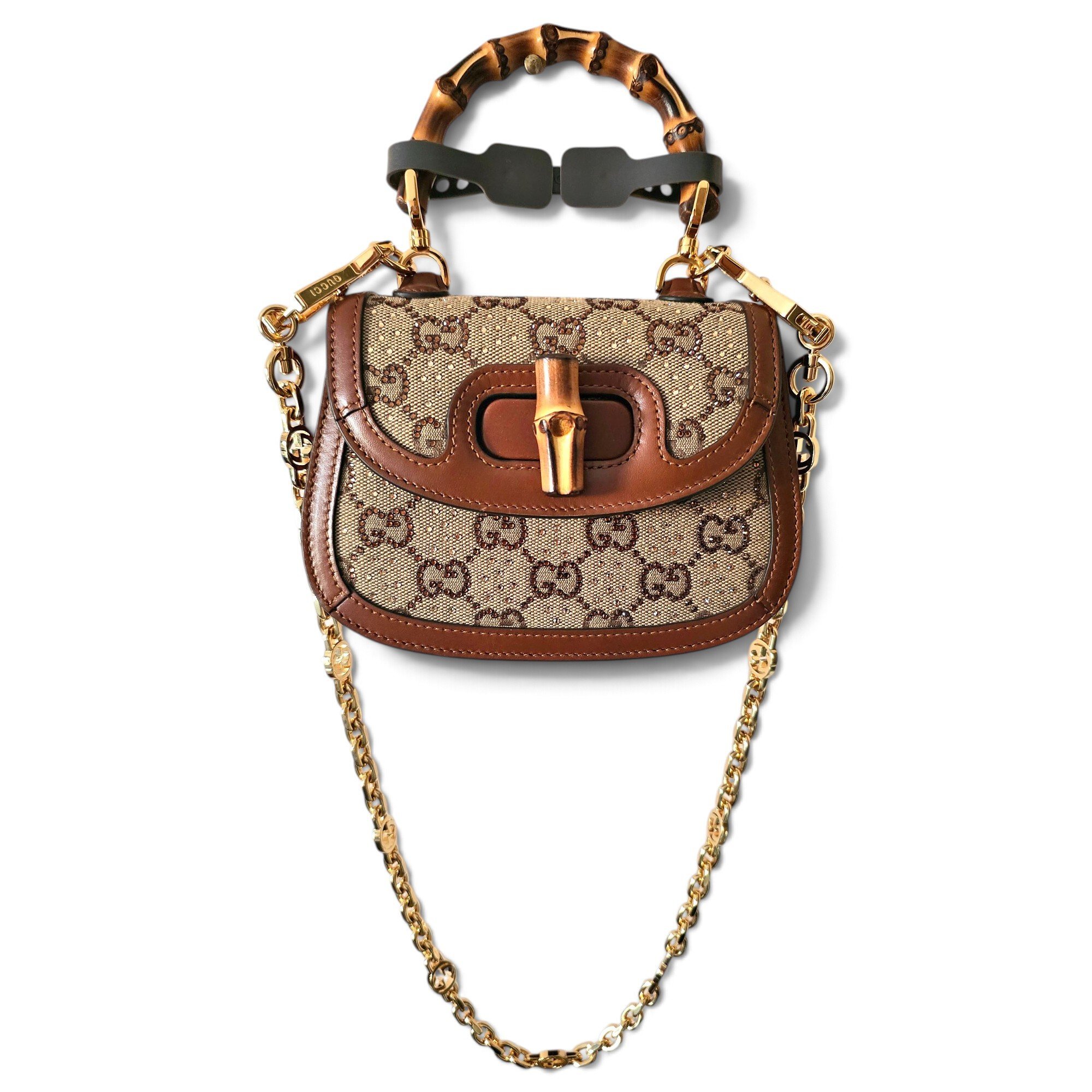 Convertible Bamboo Top Handle handbag